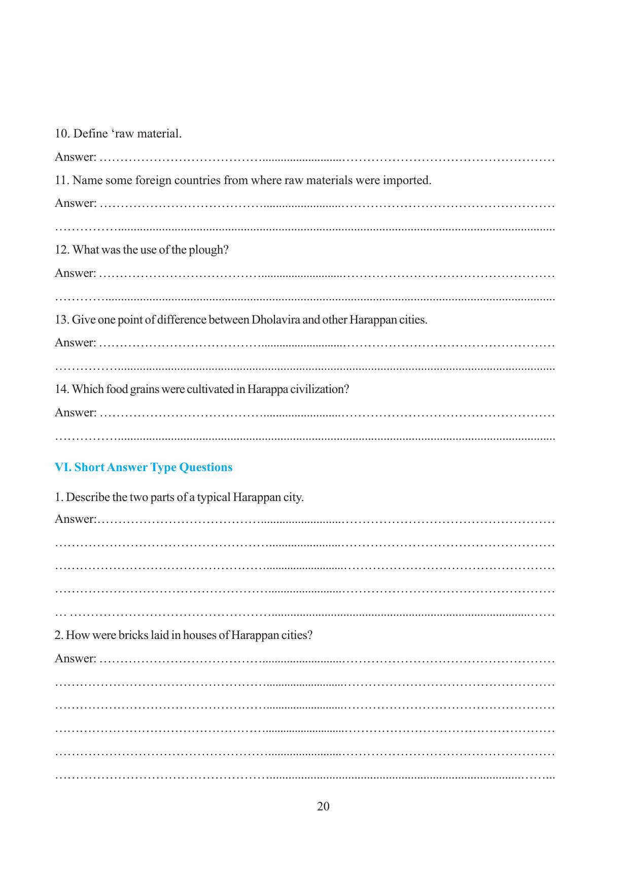Tripura Board Class 6 Social Science English Version Workbooks - Page 26