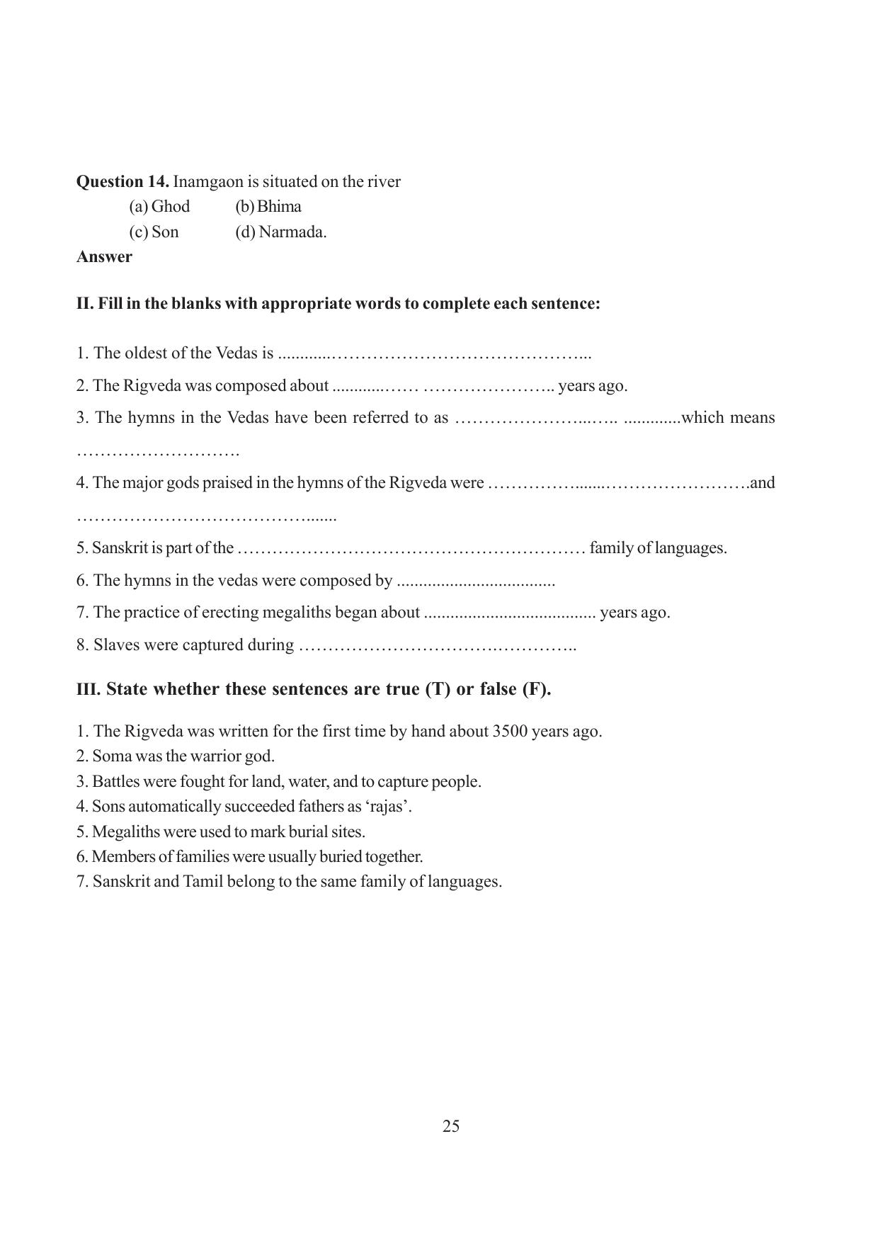Tripura Board Class 6 Social Science English Version Workbooks - Page 31