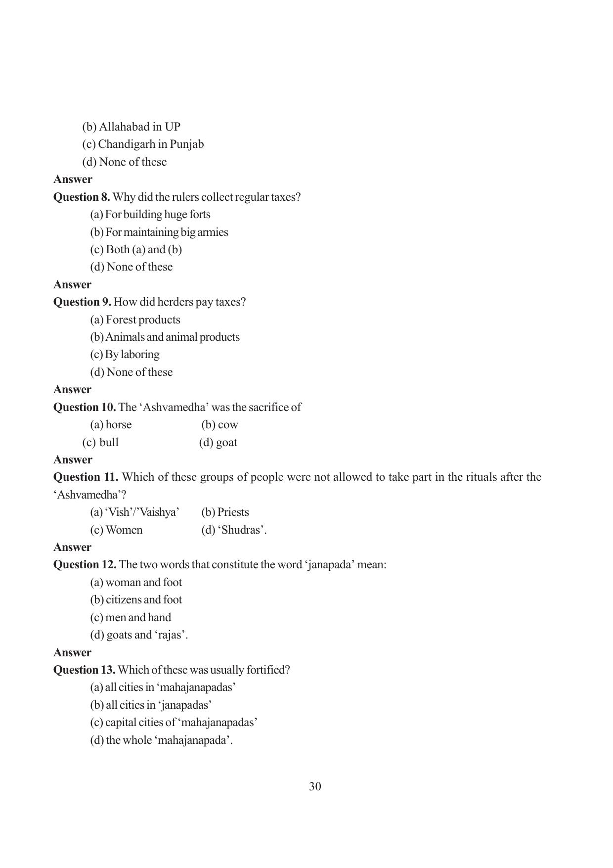 Tripura Board Class 6 Social Science English Version Workbooks - Page 36