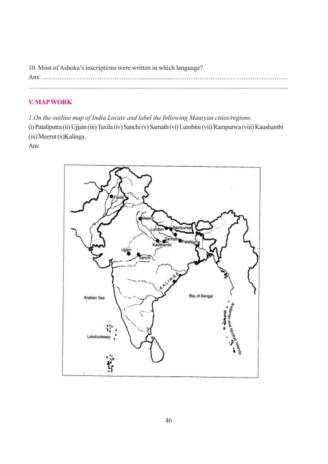 Tripura Board Class 6 Social Science English Version Workbooks - Page 52