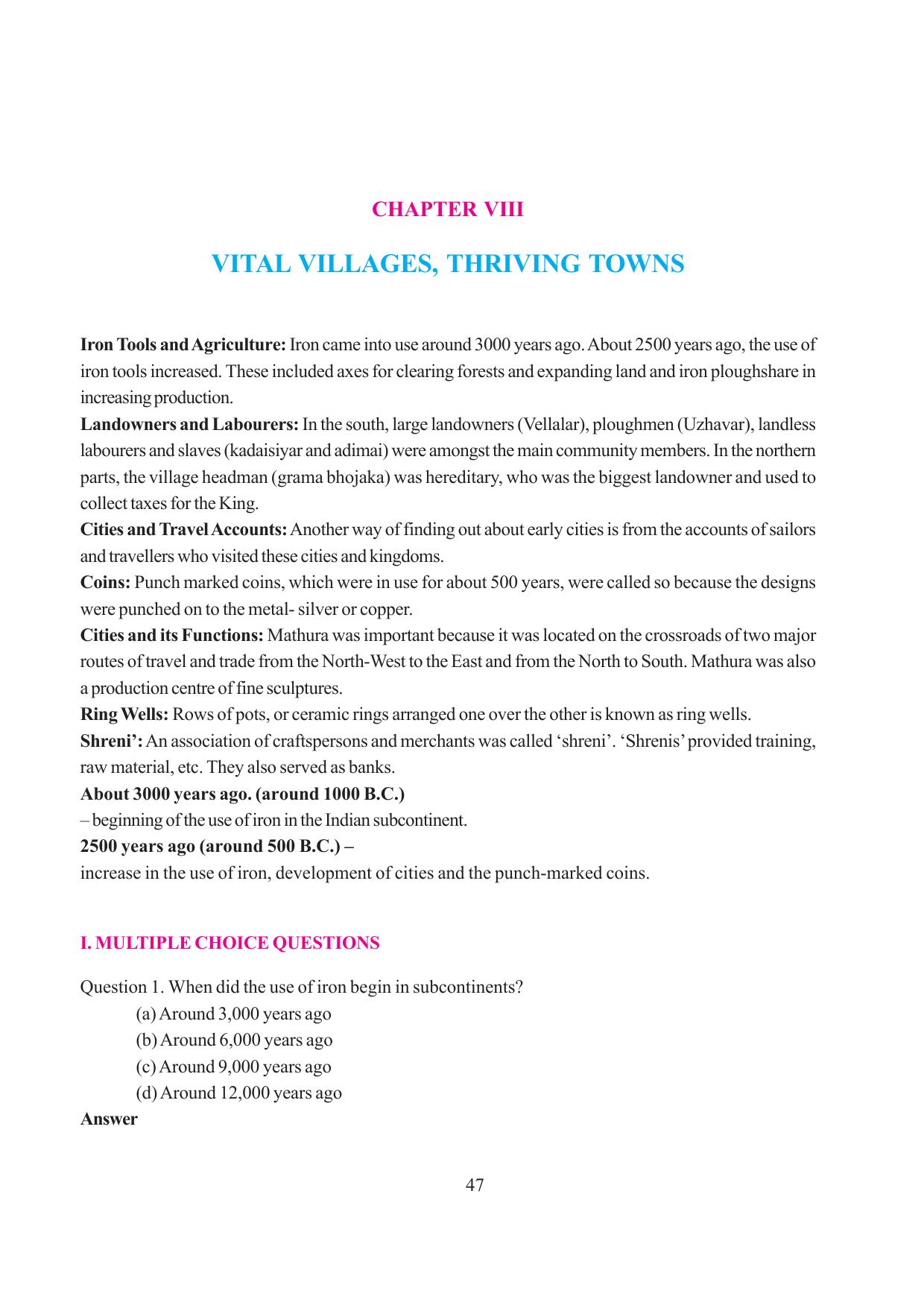 Tripura Board Class 6 Social Science English Version Workbooks - Page 53