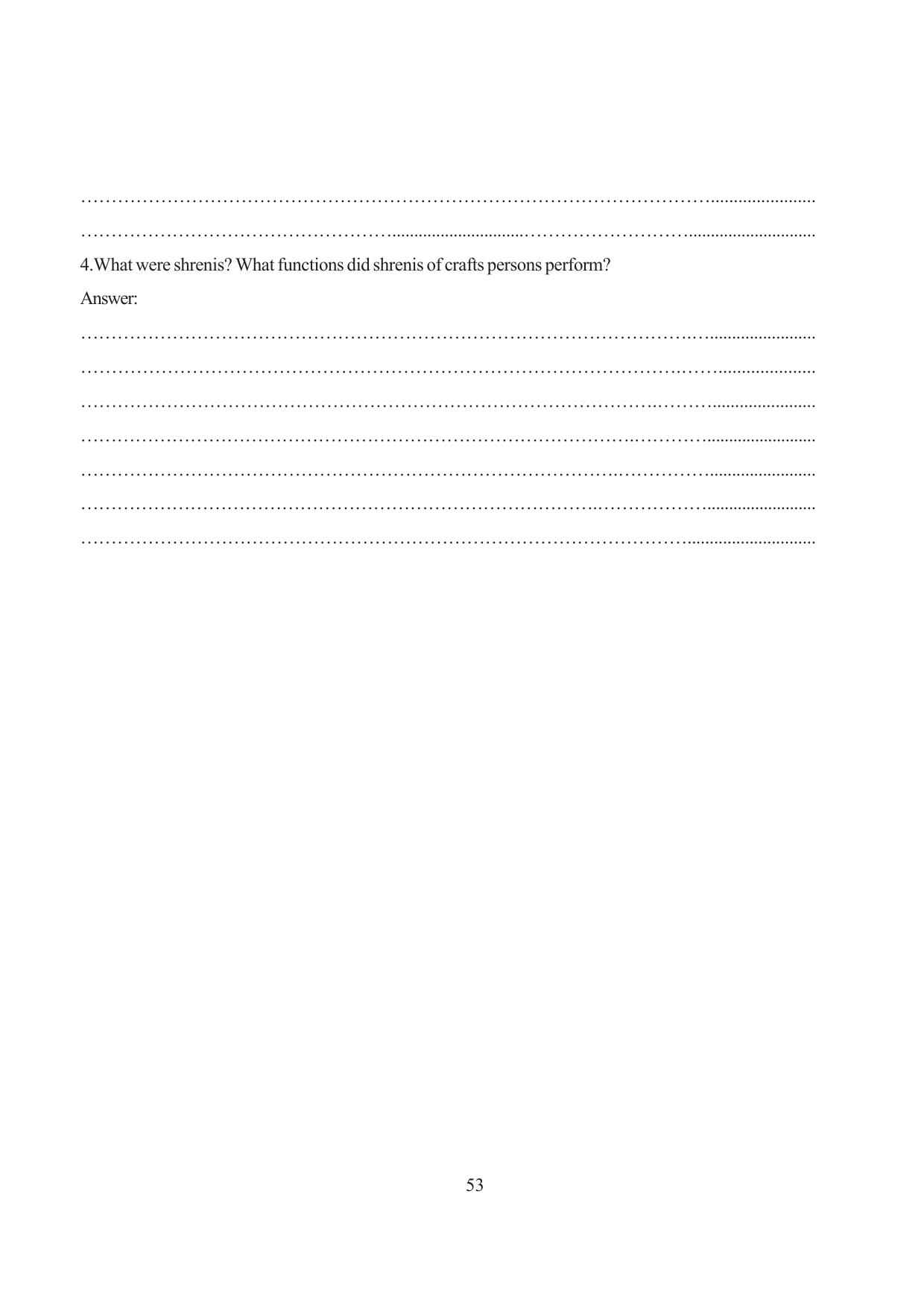 Tripura Board Class 6 Social Science English Version Workbooks - Page 59