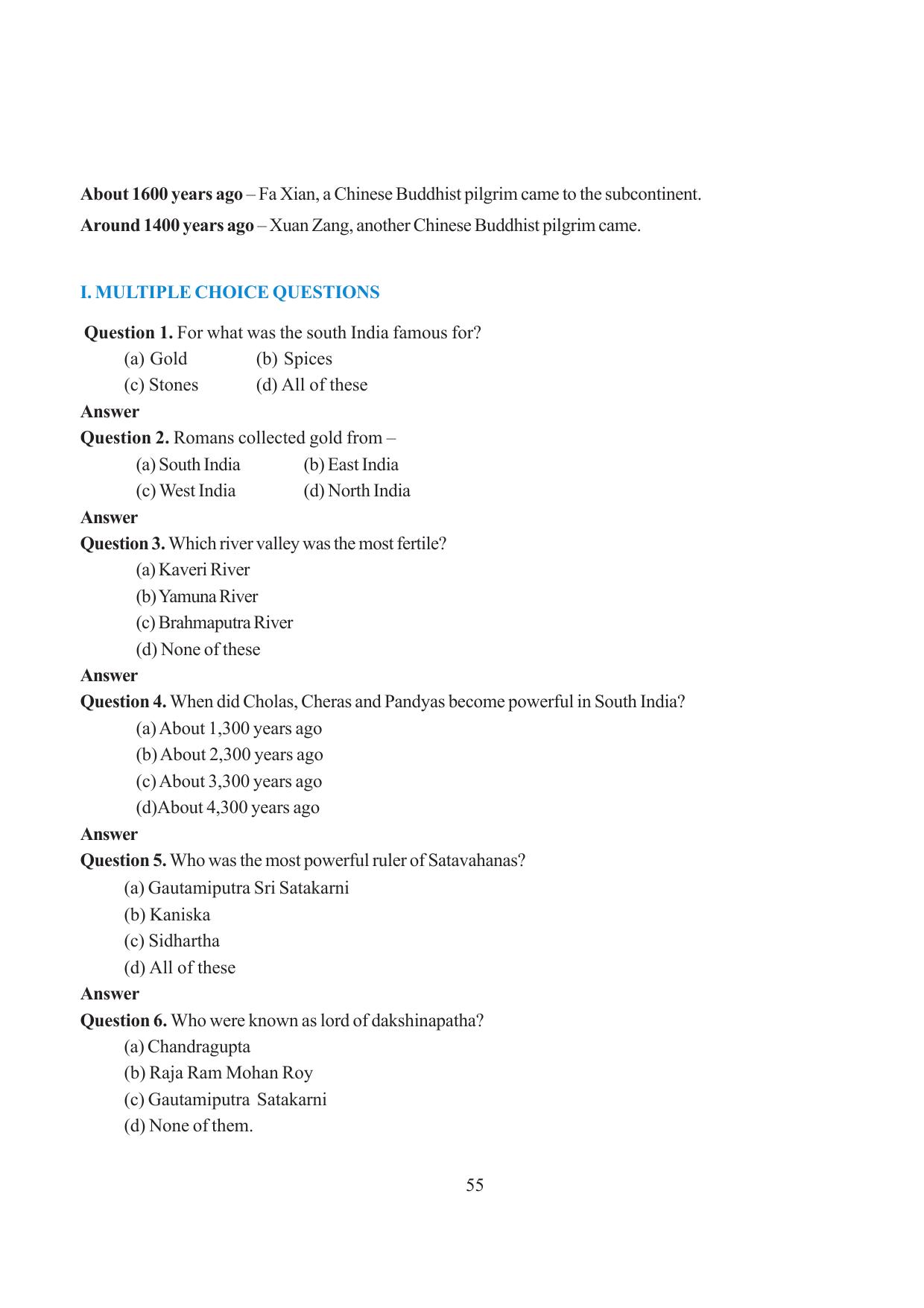 Tripura Board Class 6 Social Science English Version Workbooks - Page 61