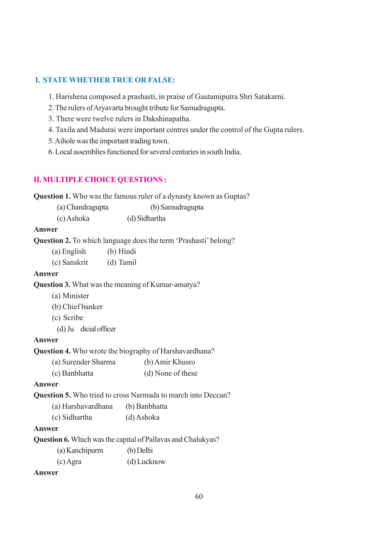Tripura Board Class 6 Social Science English Version Workbooks - Page 66
