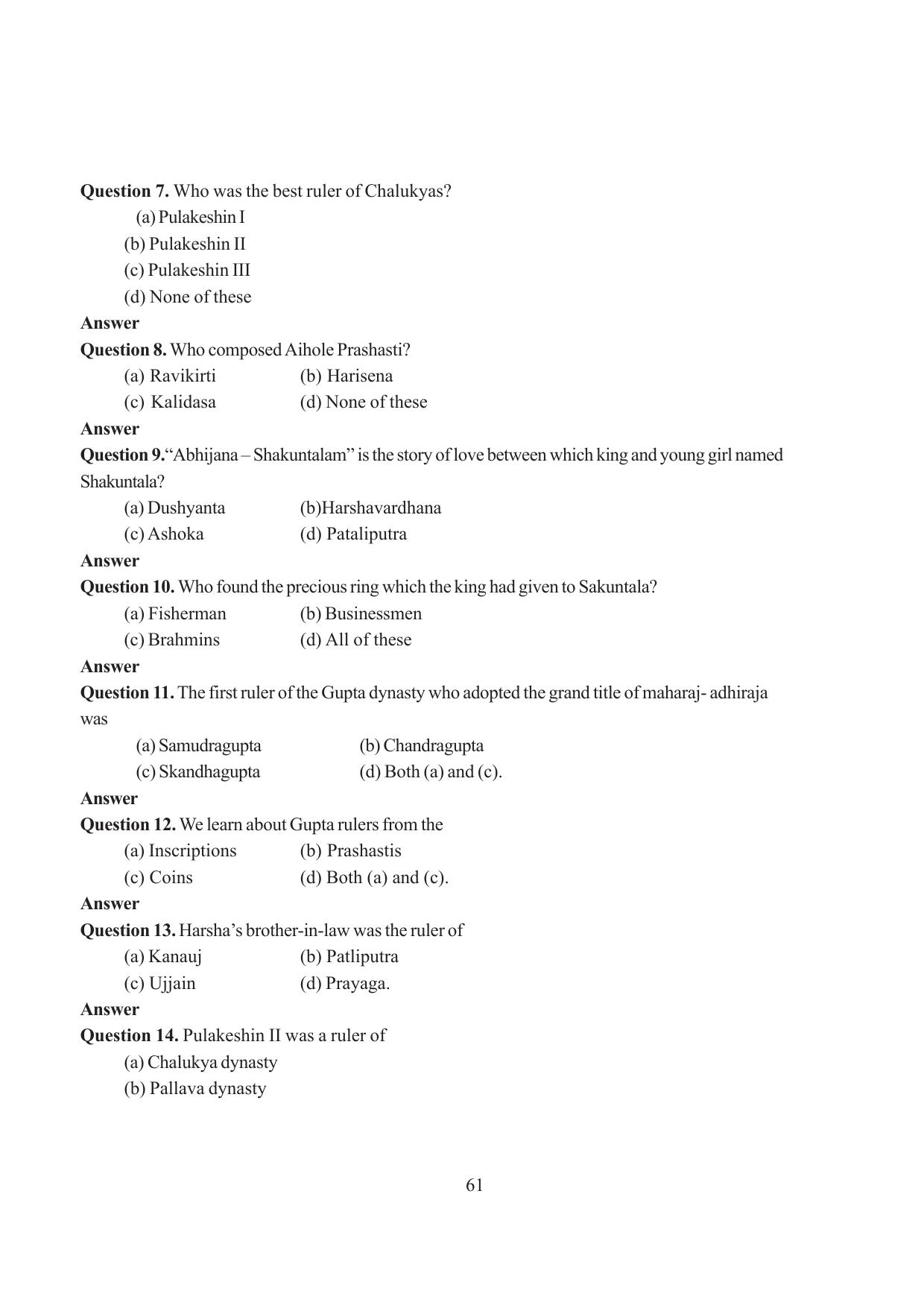 Tripura Board Class 6 Social Science English Version Workbooks - Page 67
