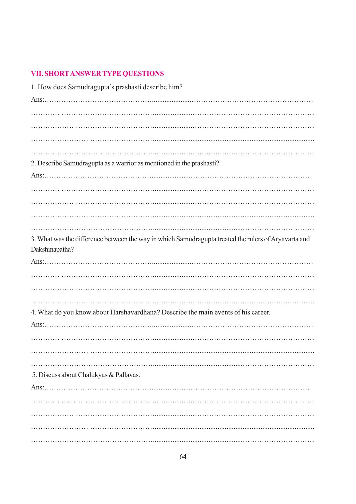 Tripura Board Class 6 Social Science English Version Workbooks - Page 70
