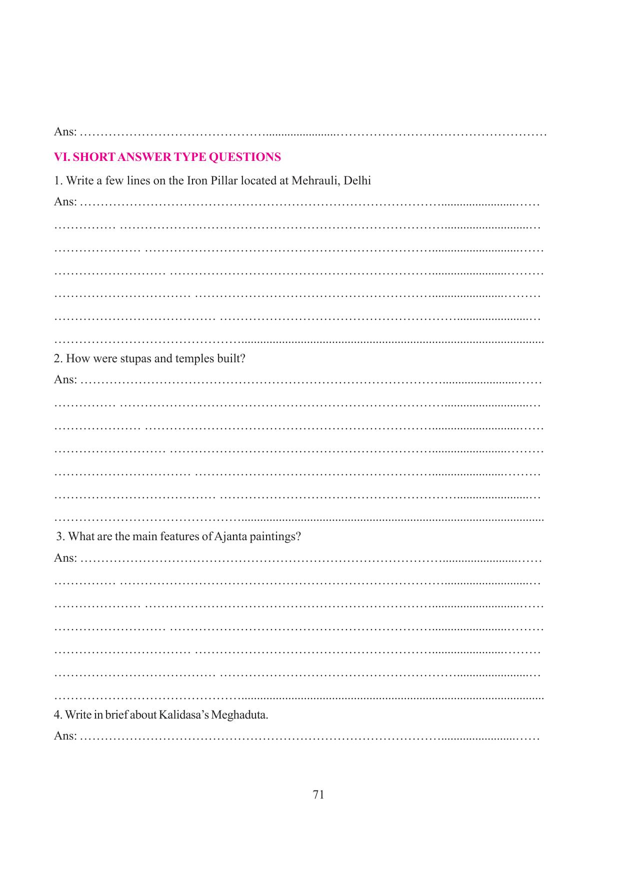 Tripura Board Class 6 Social Science English Version Workbooks - Page 77