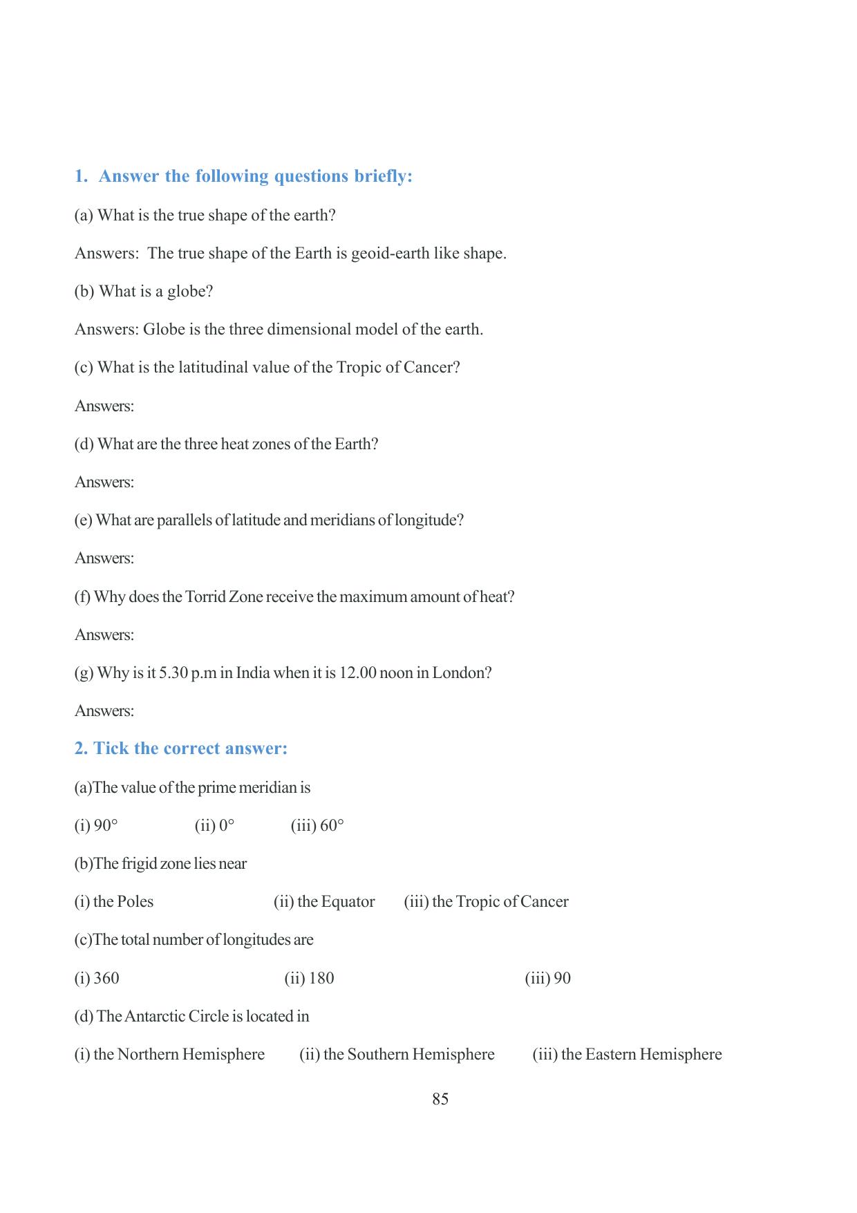 Tripura Board Class 6 Social Science English Version Workbooks - Page 92