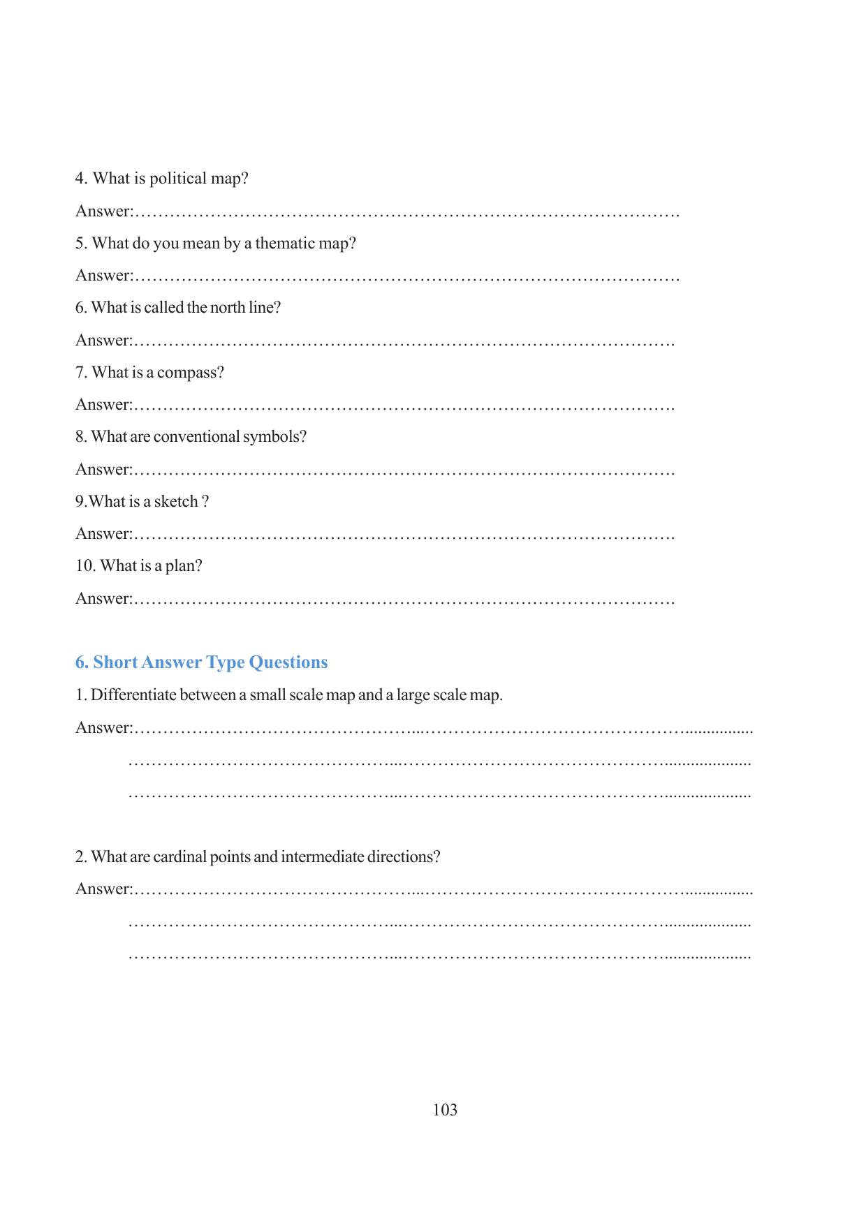 Tripura Board Class 6 Social Science English Version Workbooks - Page 110
