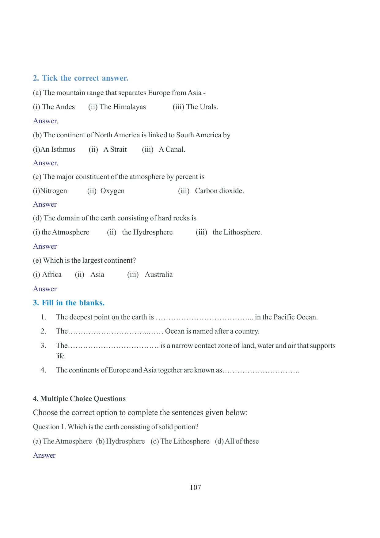 Tripura Board Class 6 Social Science English Version Workbooks - Page 114
