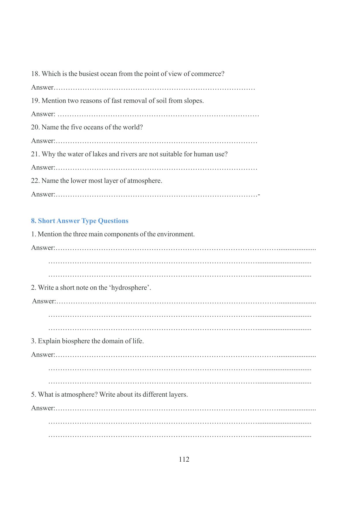 Tripura Board Class 6 Social Science English Version Workbooks - Page 119