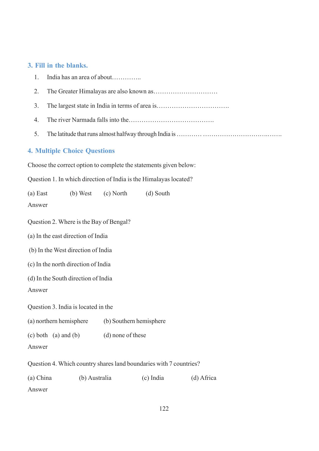 Tripura Board Class 6 Social Science English Version Workbooks - Page 129