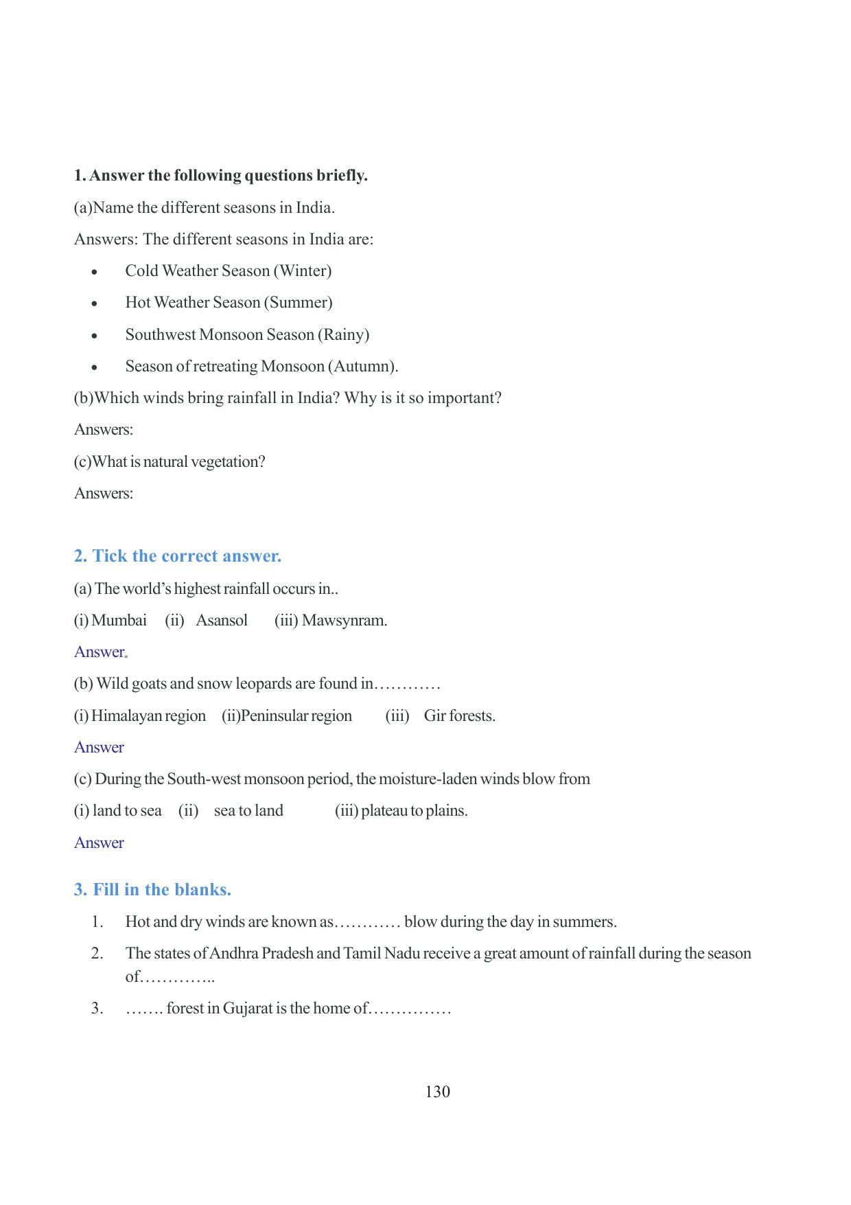 Tripura Board Class 6 Social Science English Version Workbooks - Page 137