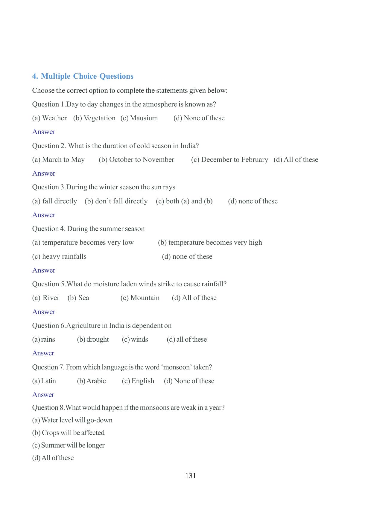 Tripura Board Class 6 Social Science English Version Workbooks - Page 138