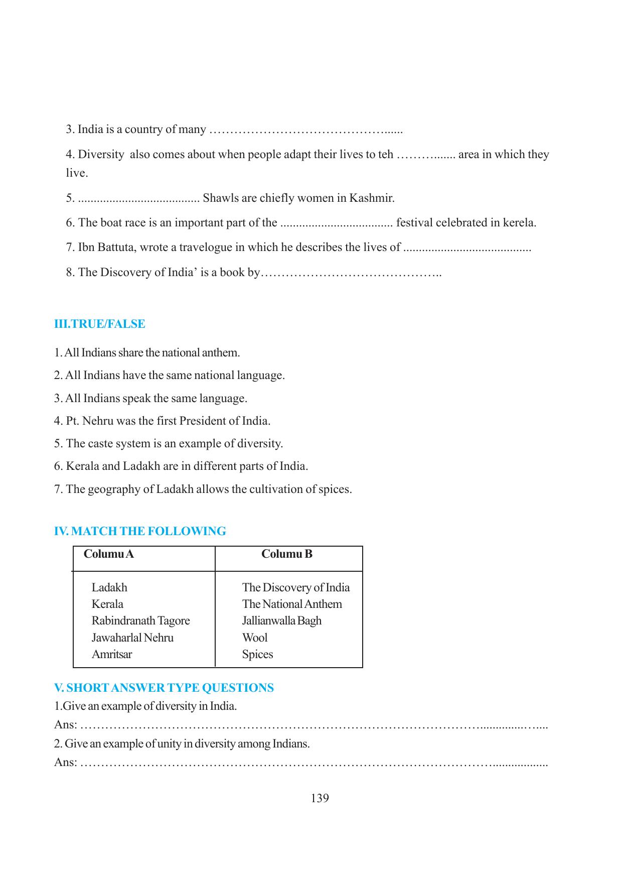 Tripura Board Class 6 Social Science English Version Workbooks - Page 147