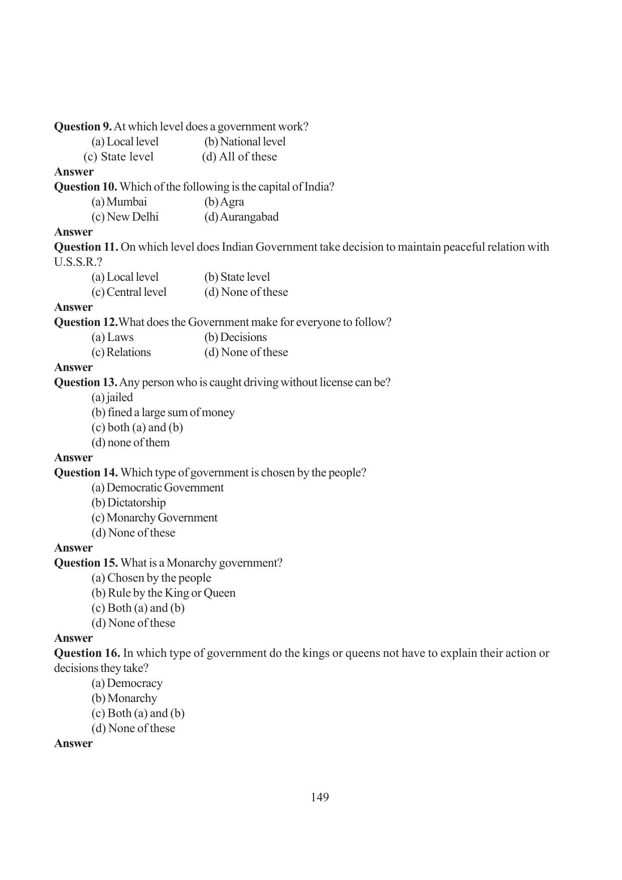 Tripura Board Class 6 Social Science English Version Workbooks - Page 157