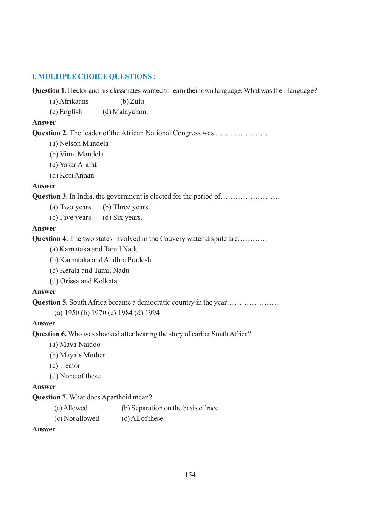 Tripura Board Class 6 Social Science English Version Workbooks - Page 162
