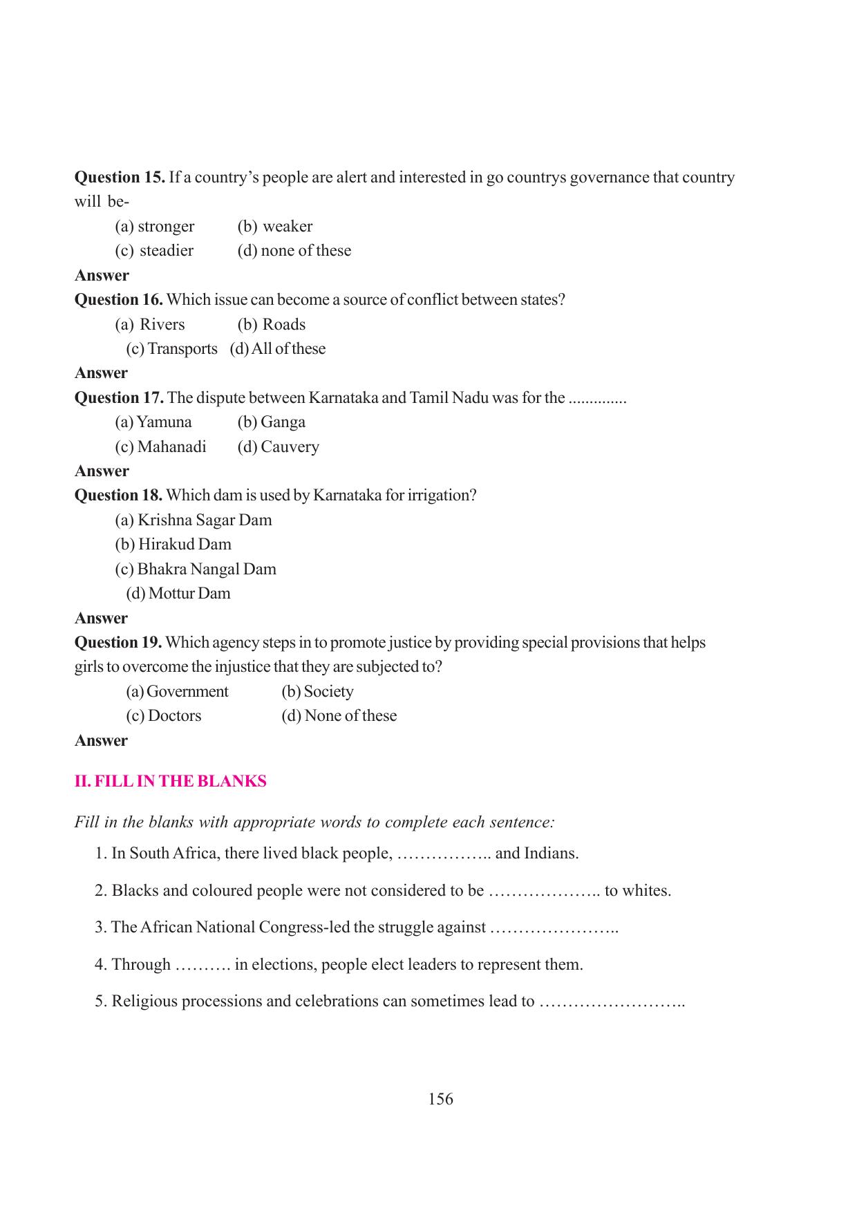 Tripura Board Class 6 Social Science English Version Workbooks - Page 164