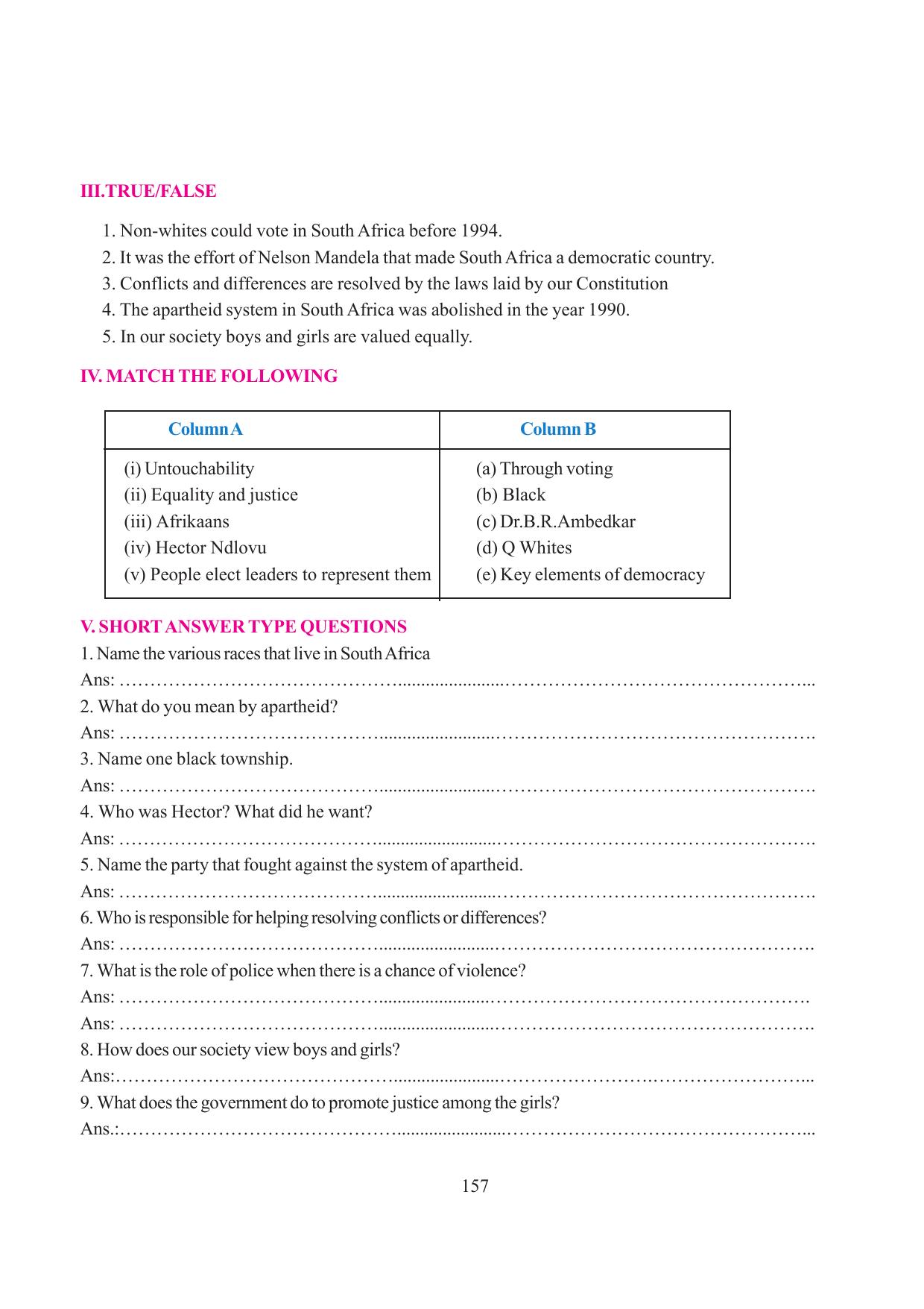 Tripura Board Class 6 Social Science English Version Workbooks - Page 165