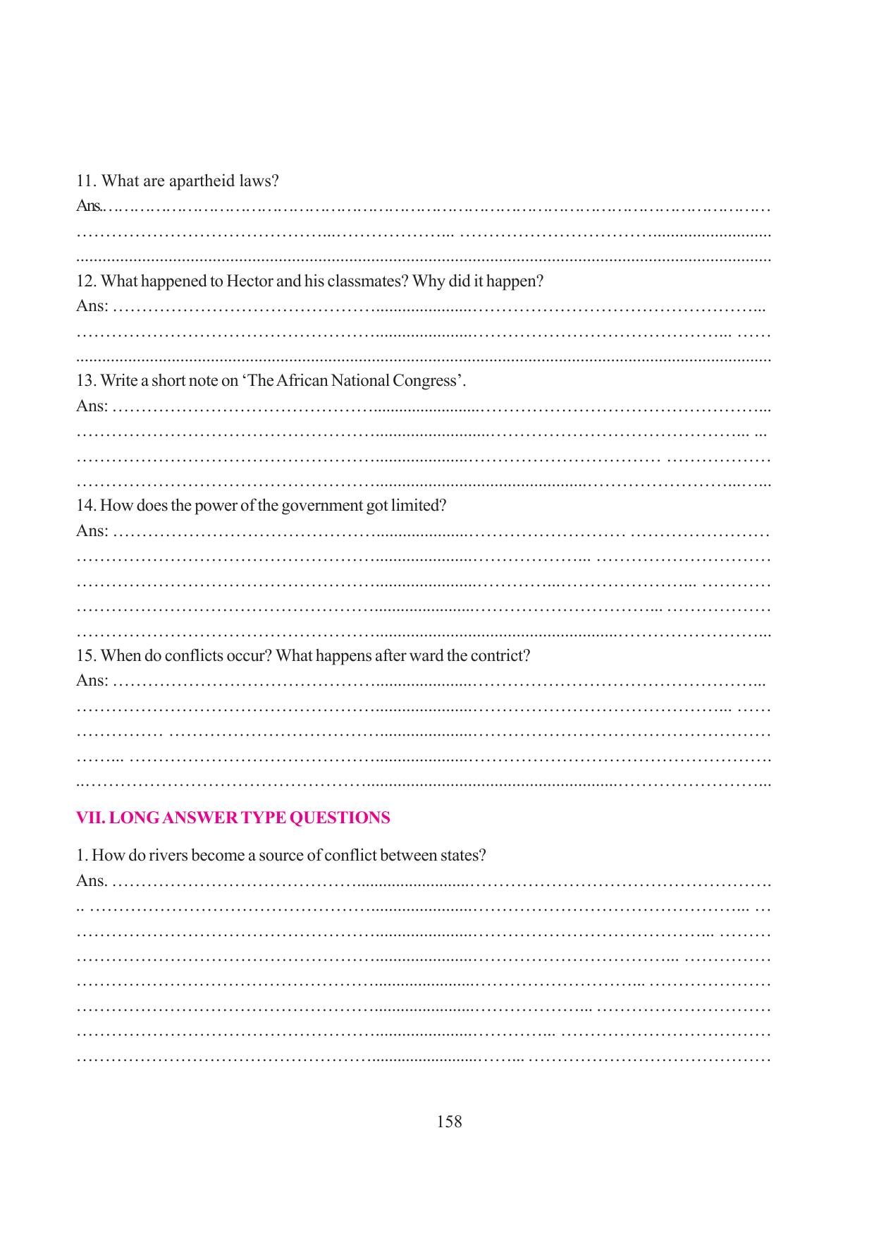 Tripura Board Class 6 Social Science English Version Workbooks - Page 166