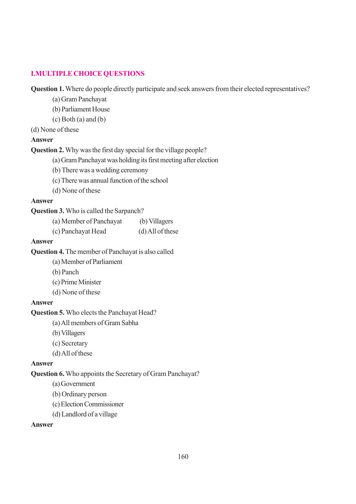 Tripura Board Class 6 Social Science English Version Workbooks - Page 168