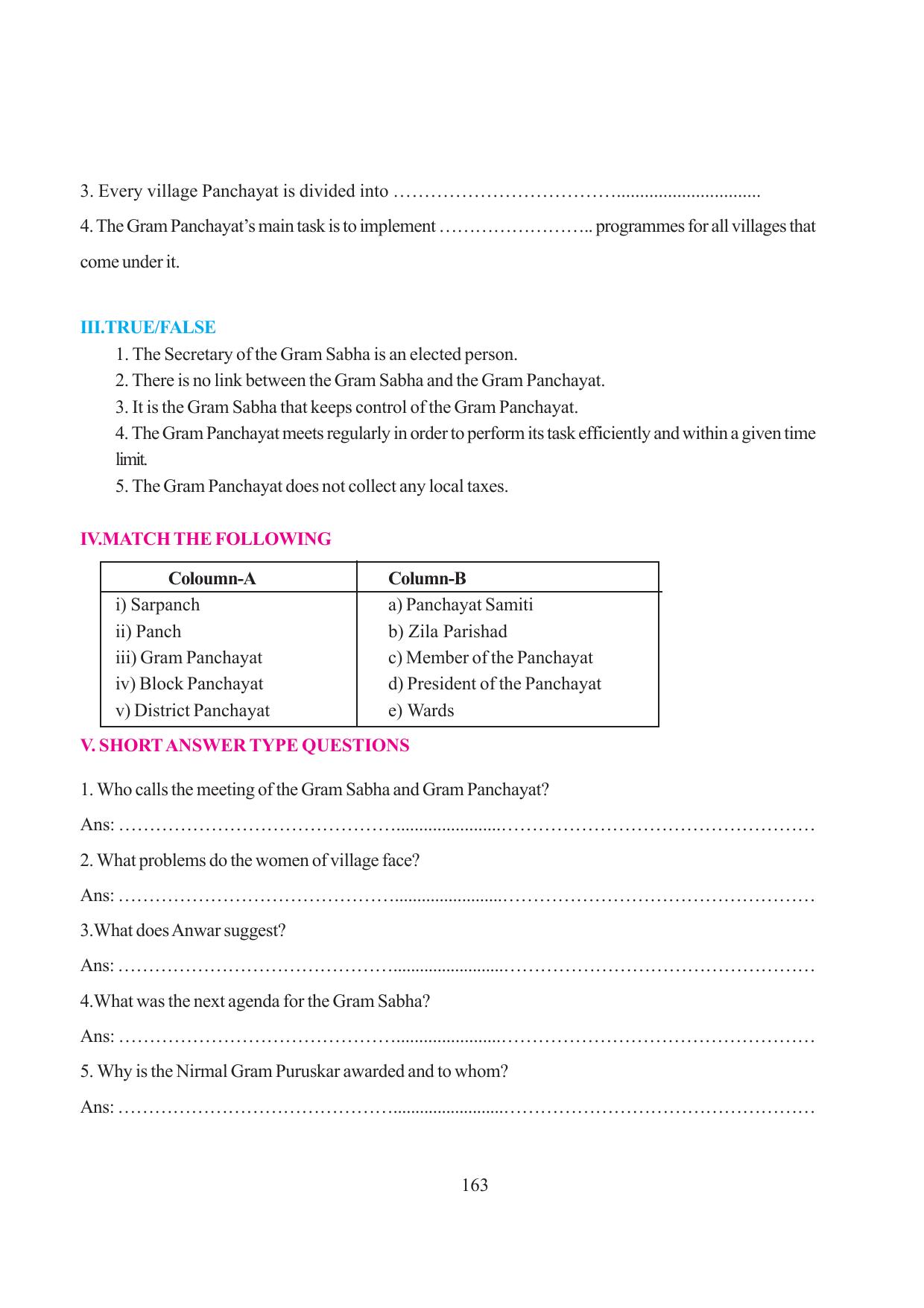 Tripura Board Class 6 Social Science English Version Workbooks - Page 171