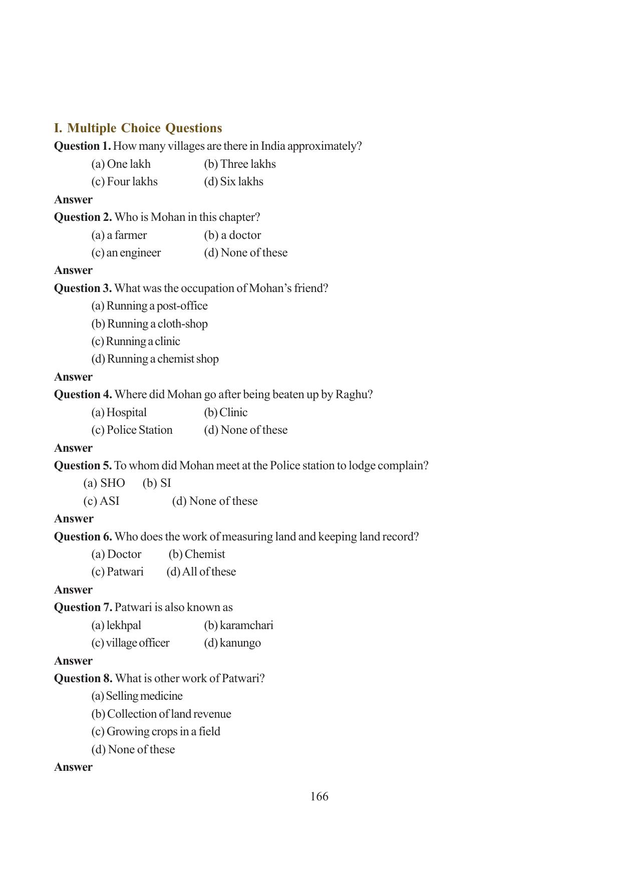 Tripura Board Class 6 Social Science English Version Workbooks - Page 174