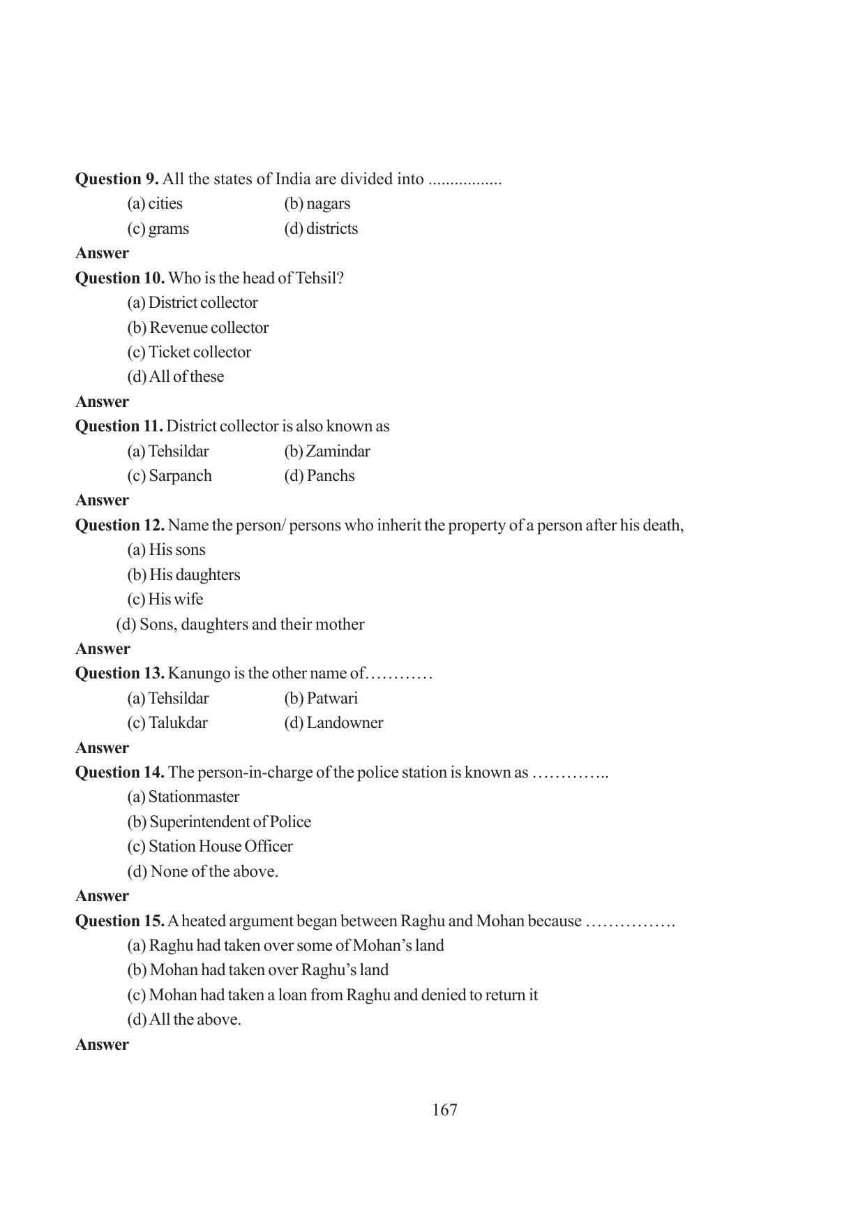 Tripura Board Class 6 Social Science English Version Workbooks - Page 175