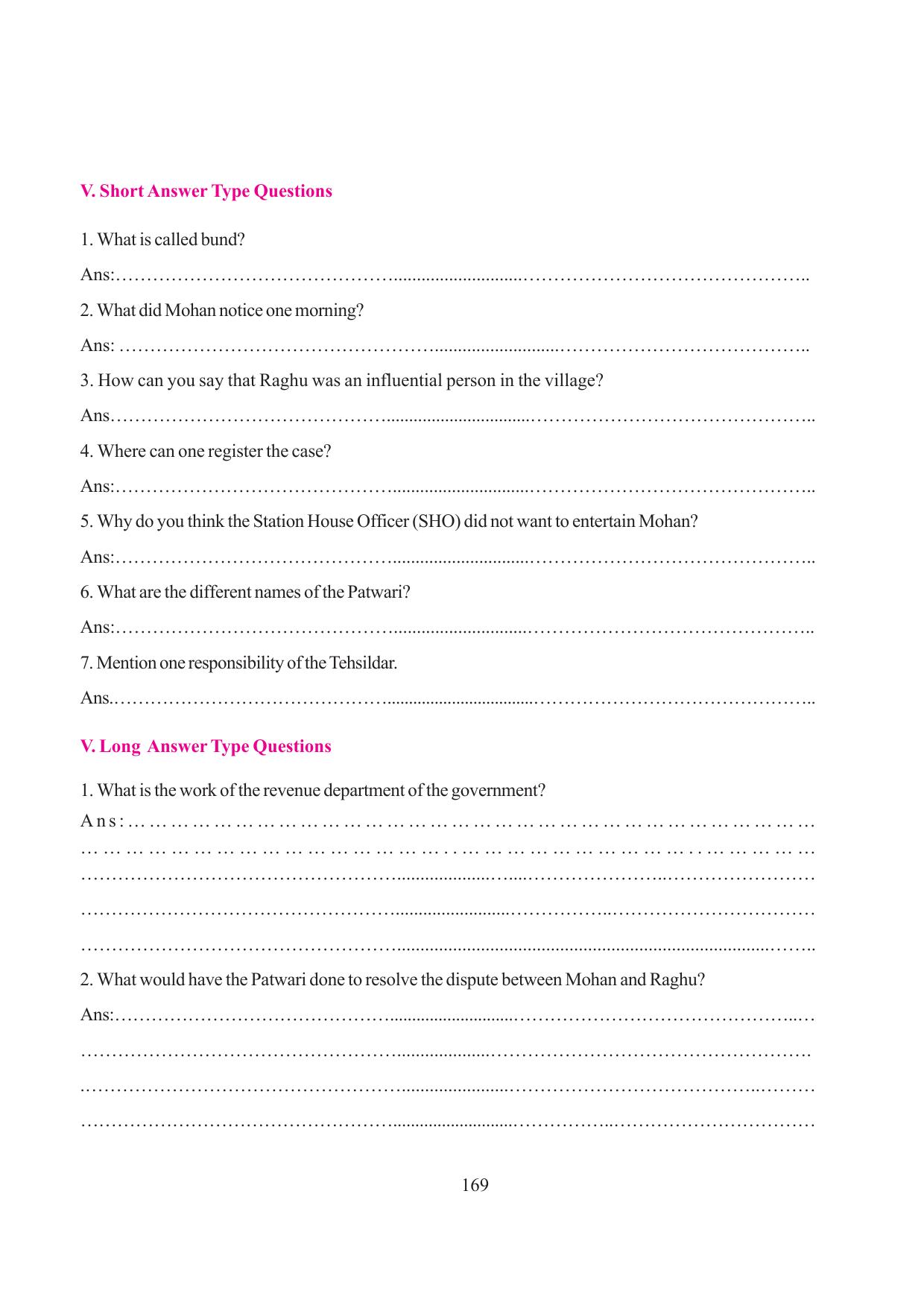 Tripura Board Class 6 Social Science English Version Workbooks - Page 177