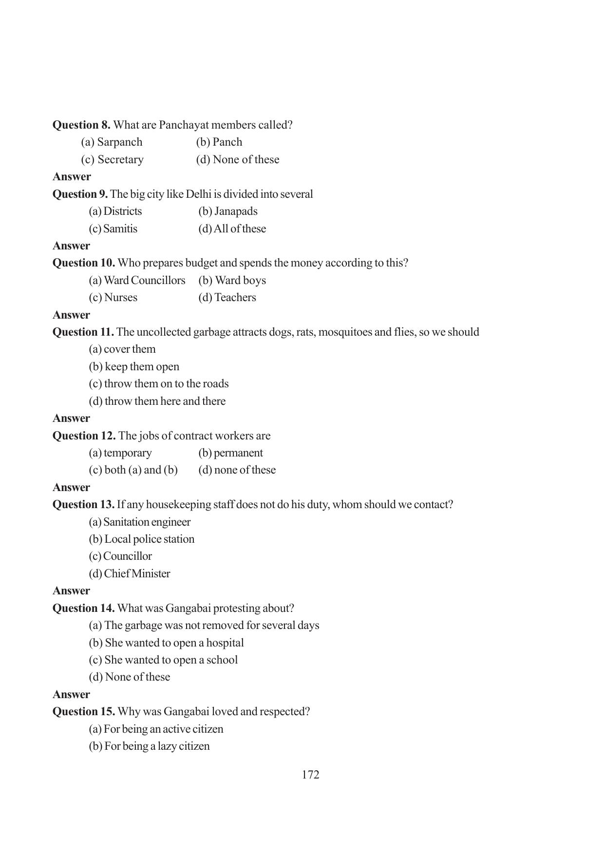 Tripura Board Class 6 Social Science English Version Workbooks - Page 180