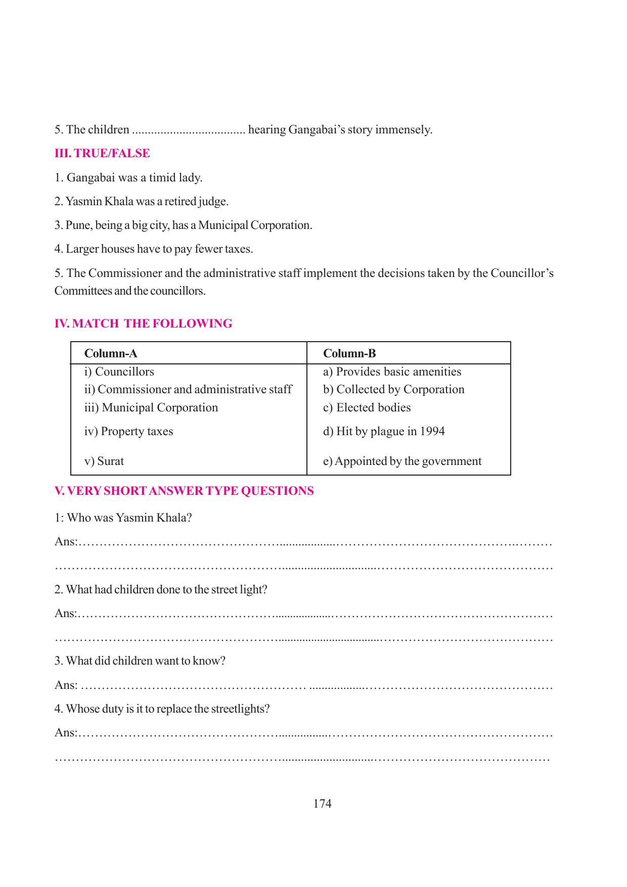 Tripura Board Class 6 Social Science English Version Workbooks - Page 182