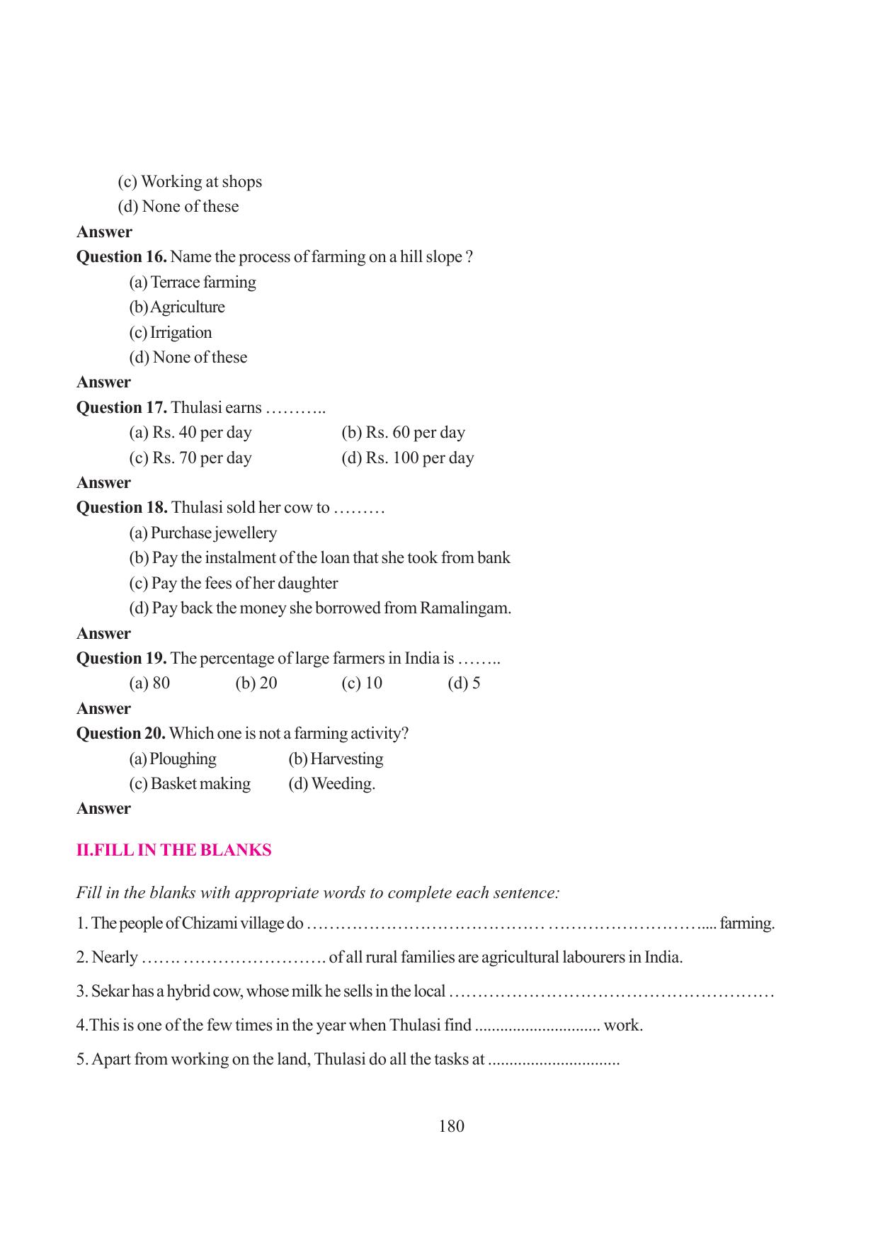 Tripura Board Class 6 Social Science English Version Workbooks - Page 188