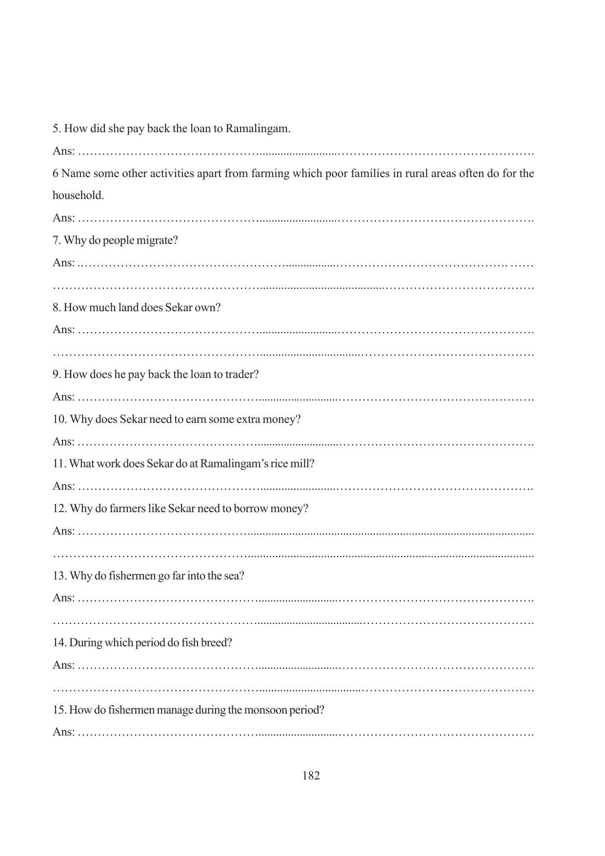 Tripura Board Class 6 Social Science English Version Workbooks - Page 190