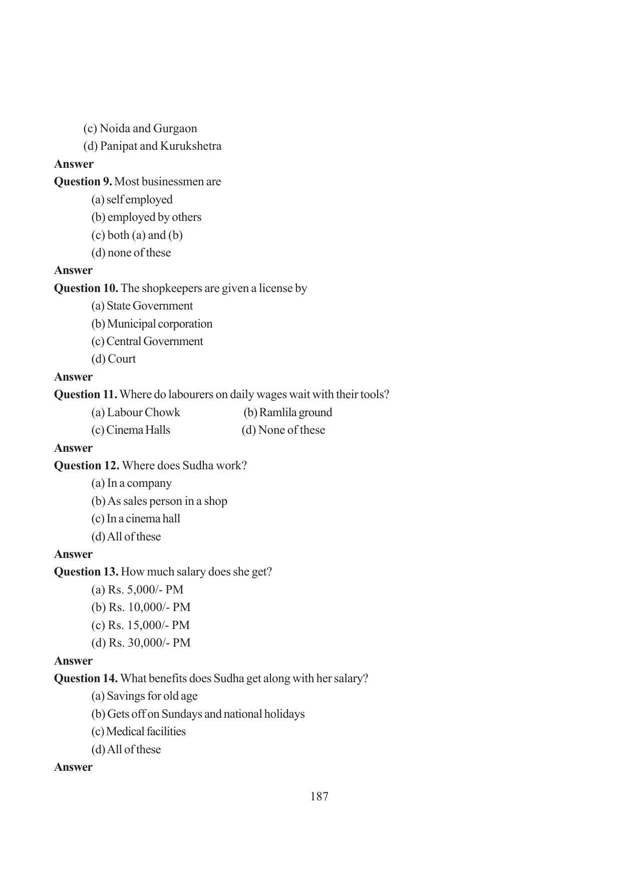 Tripura Board Class 6 Social Science English Version Workbooks - Page 195