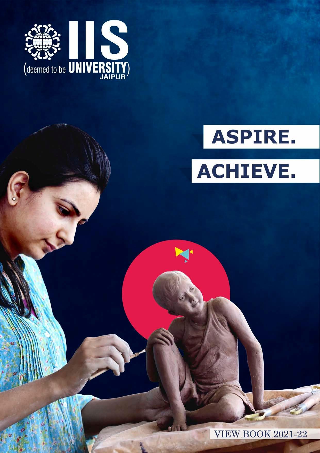 The IIS University, Jaipur Prospectus 2021-22 - Page 1