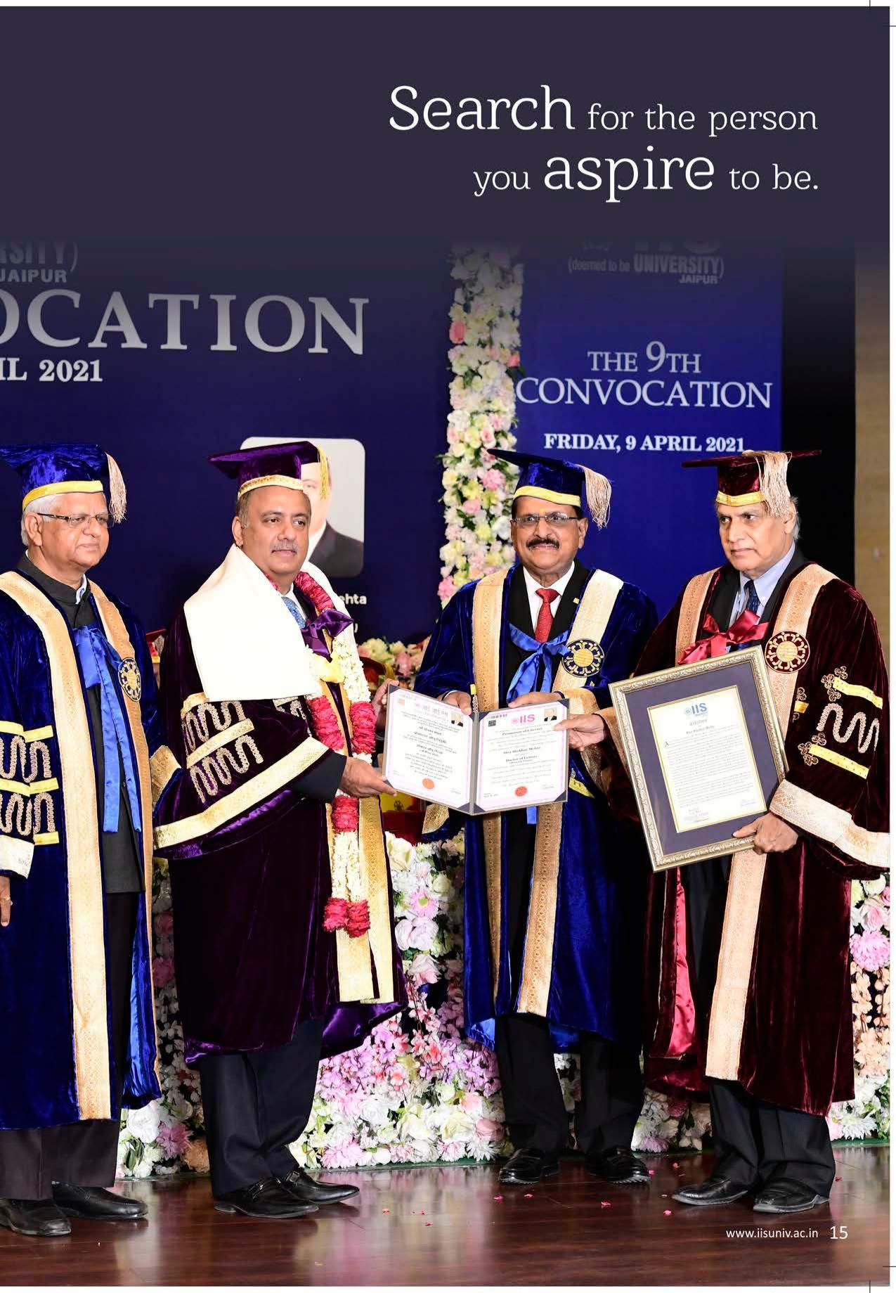 The IIS University, Jaipur Prospectus 2021-22 - Page 17