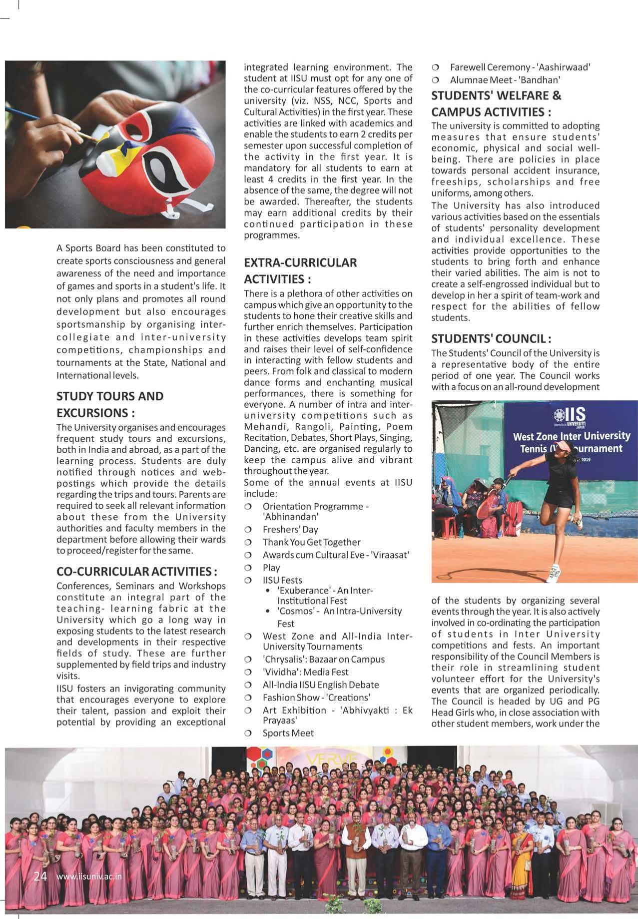 The IIS University, Jaipur Prospectus 2021-22 - Page 26
