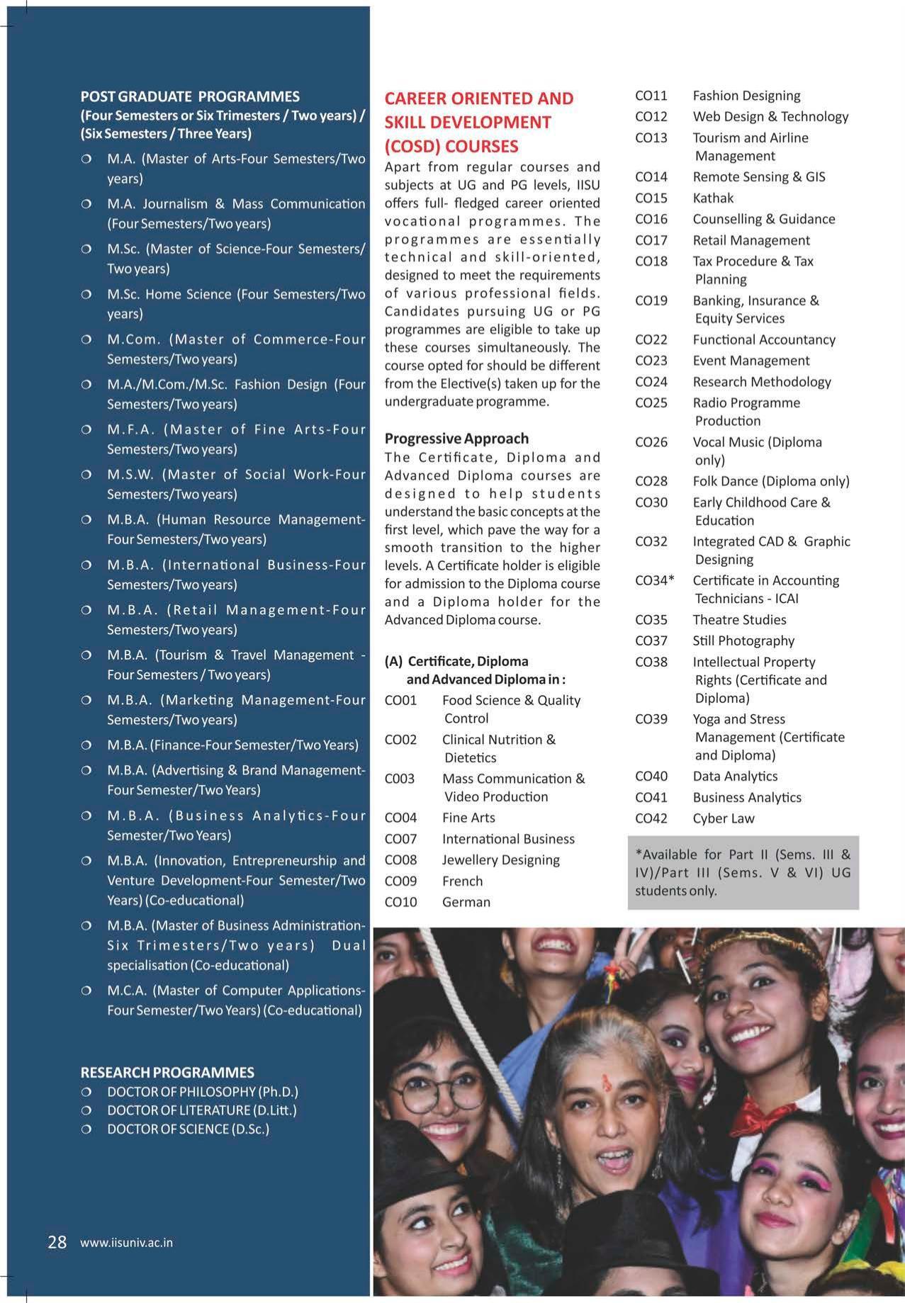 The IIS University, Jaipur Prospectus 2021-22 - Page 30