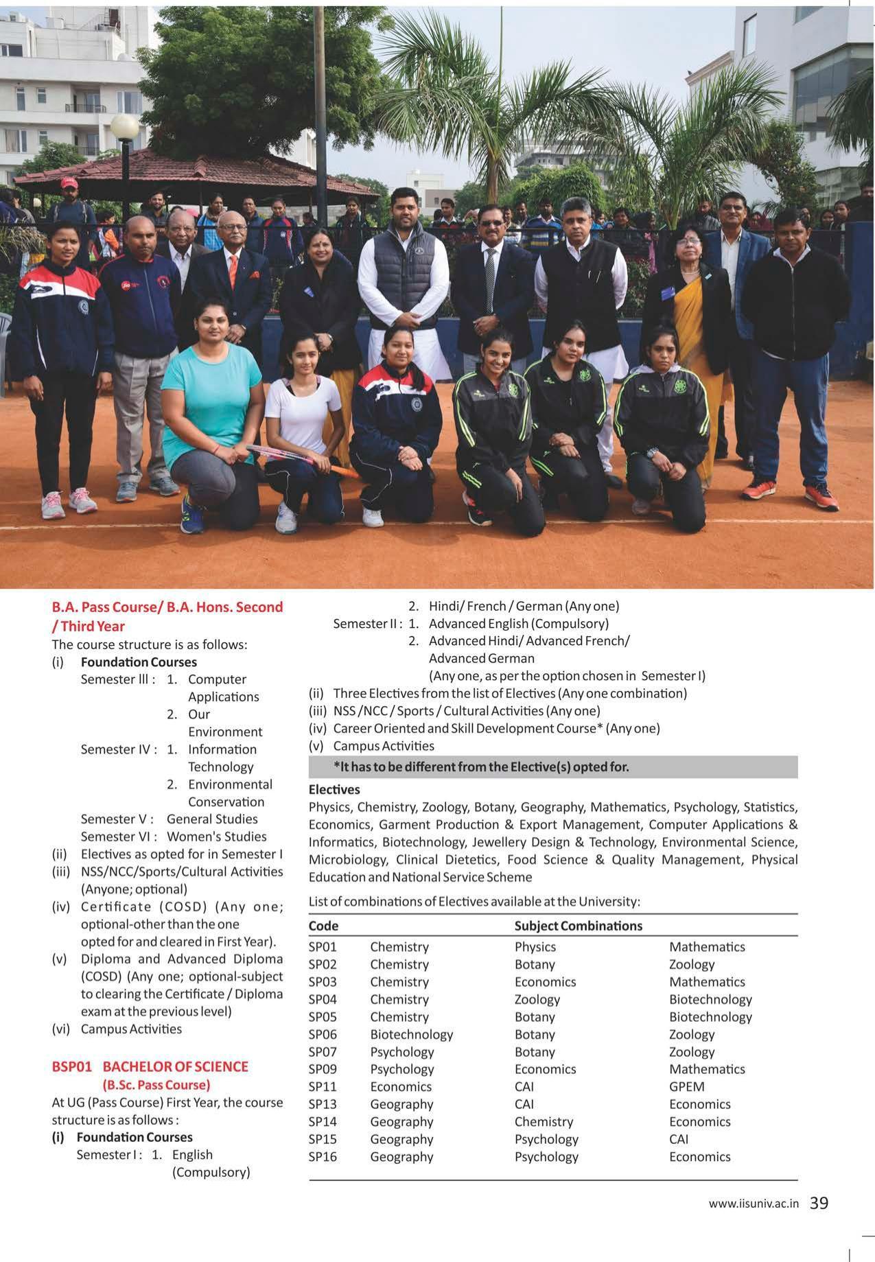 The IIS University, Jaipur Prospectus 2021-22 - Page 41