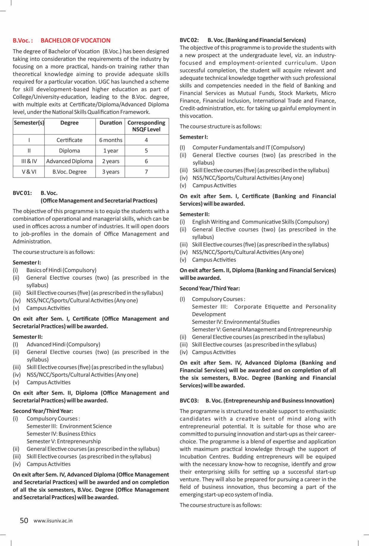 The IIS University, Jaipur Prospectus 2021-22 - Page 52