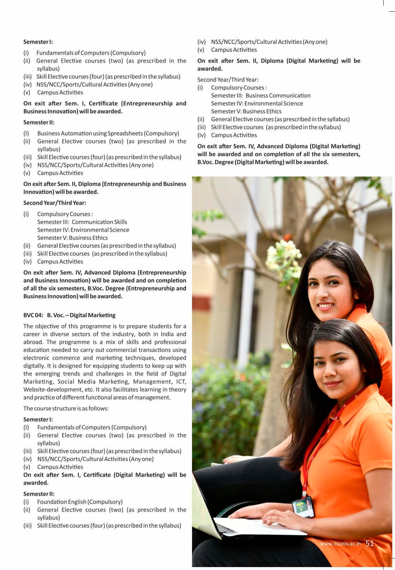 The IIS University, Jaipur Prospectus 2021-22 - Page 53