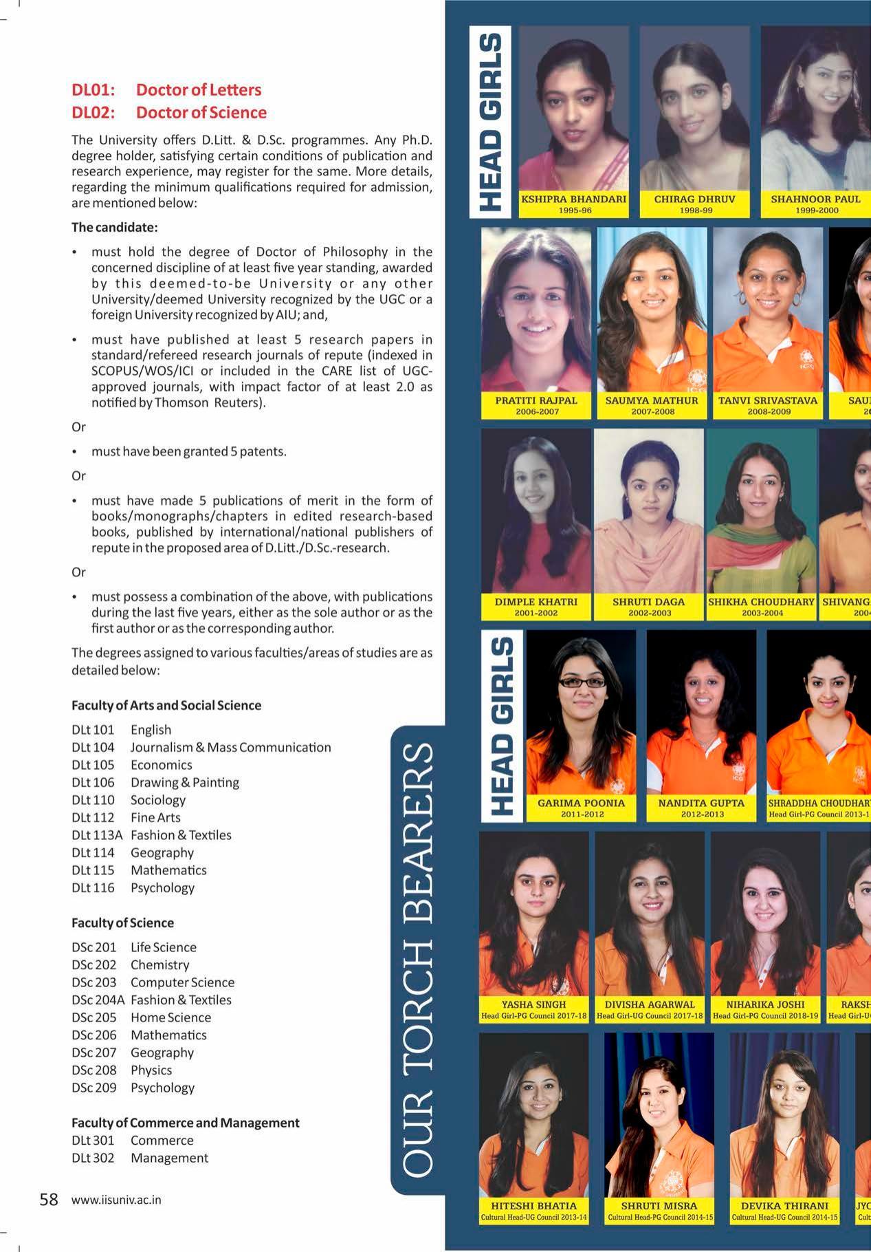The IIS University, Jaipur Prospectus 2021-22 - Page 60