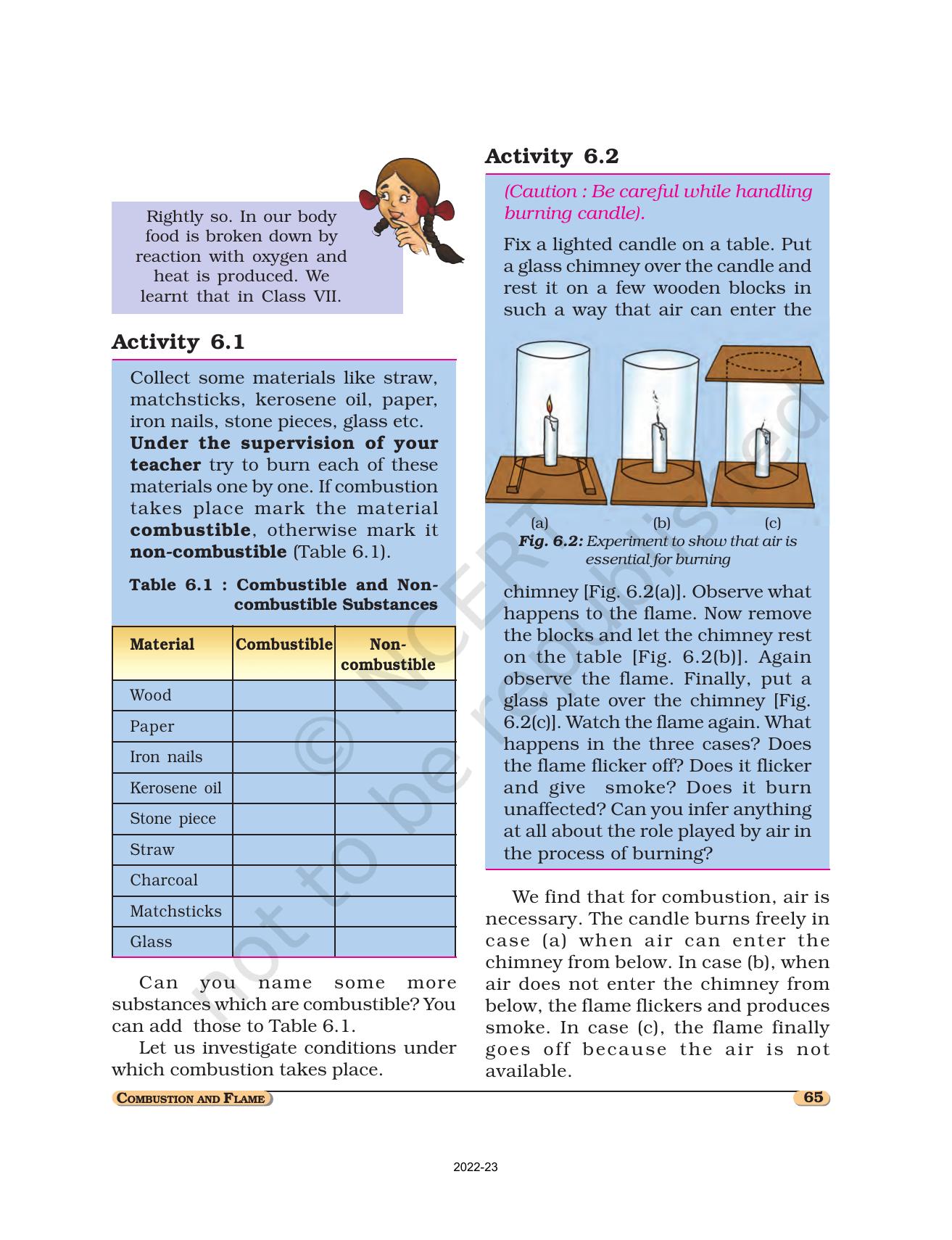 NCERT Book for Class 8 Science Chapter 6 Combustion and Flame - Page 2