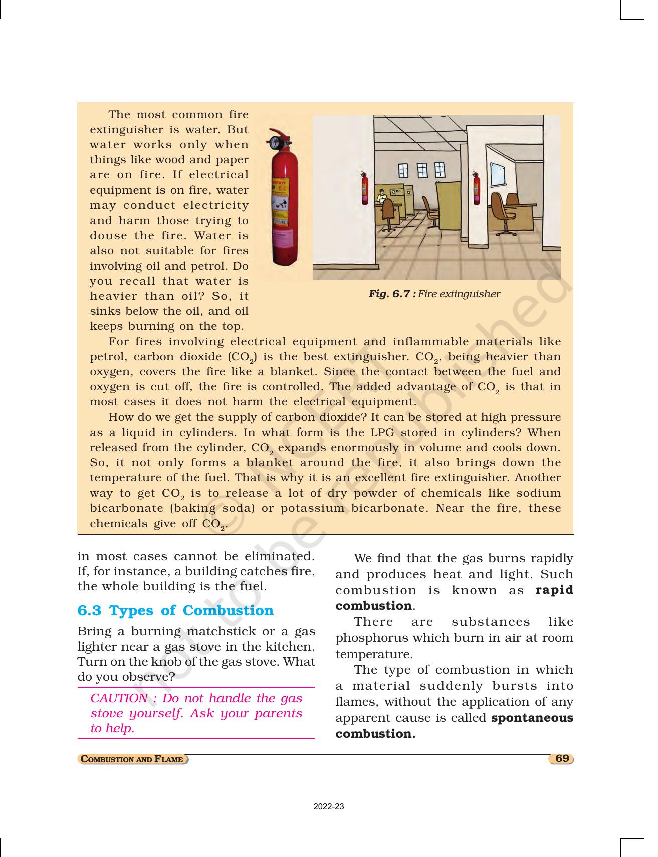 NCERT Book for Class 8 Science Chapter 6 Combustion and Flame - Page 6