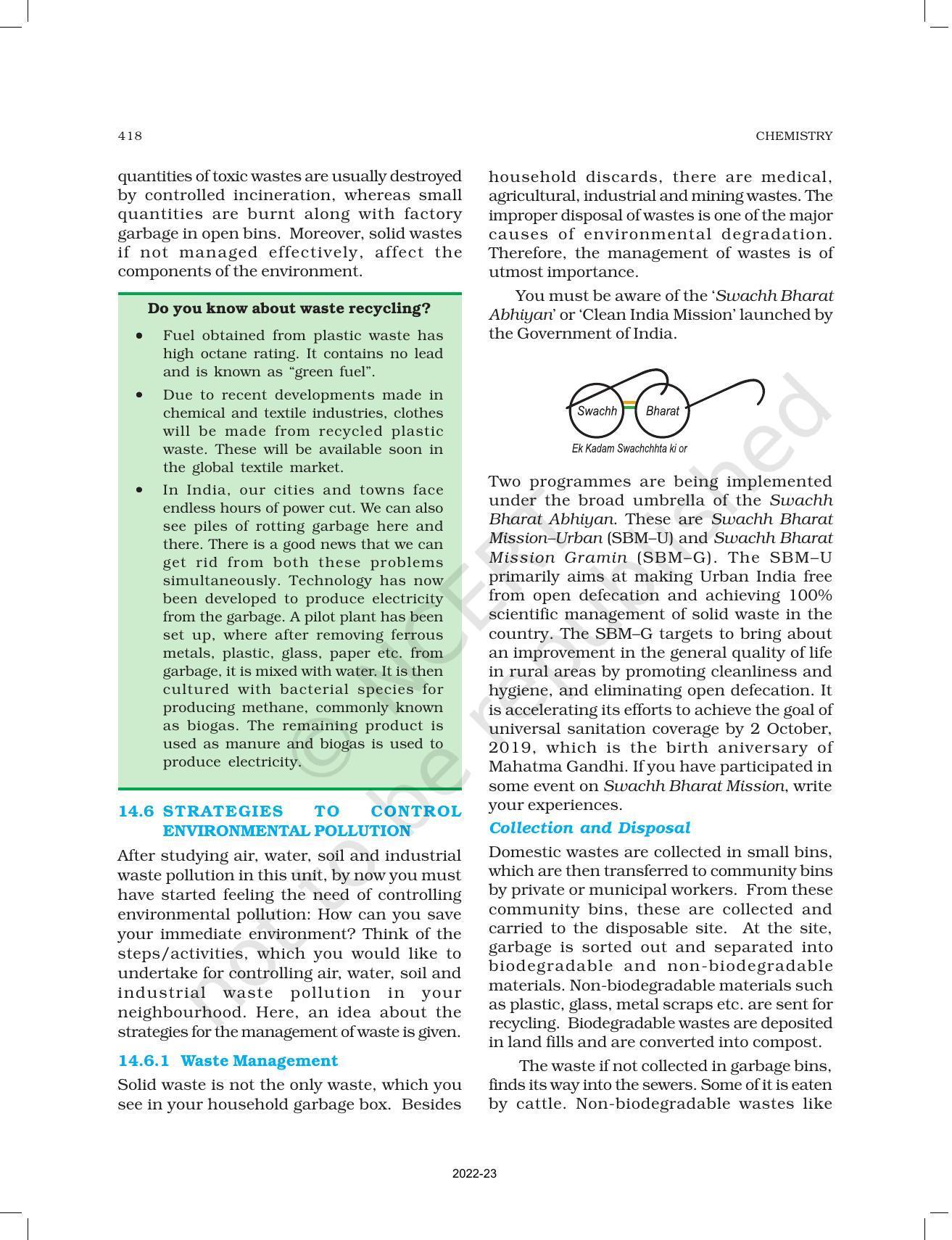 NCERT Book for Class 11 Chemistry Chapter 14 Environmental Chemistry - Page 13