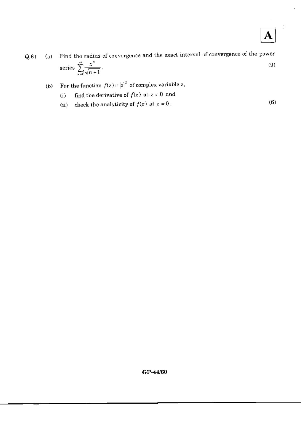 JAM 2010: GP Question Paper - Page 46