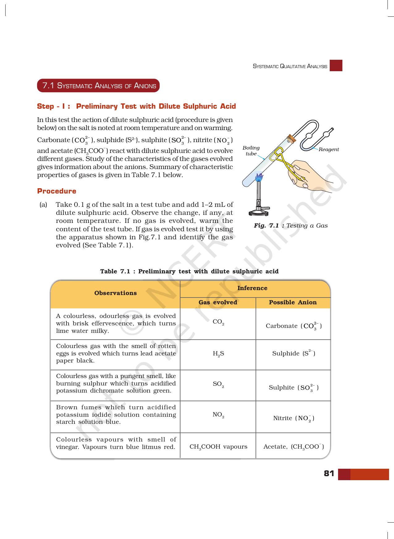 NCERT Laboratory Manuals for Class XI Chemistry - Unit-7 Systematic Qualitative Analysis - Page 3