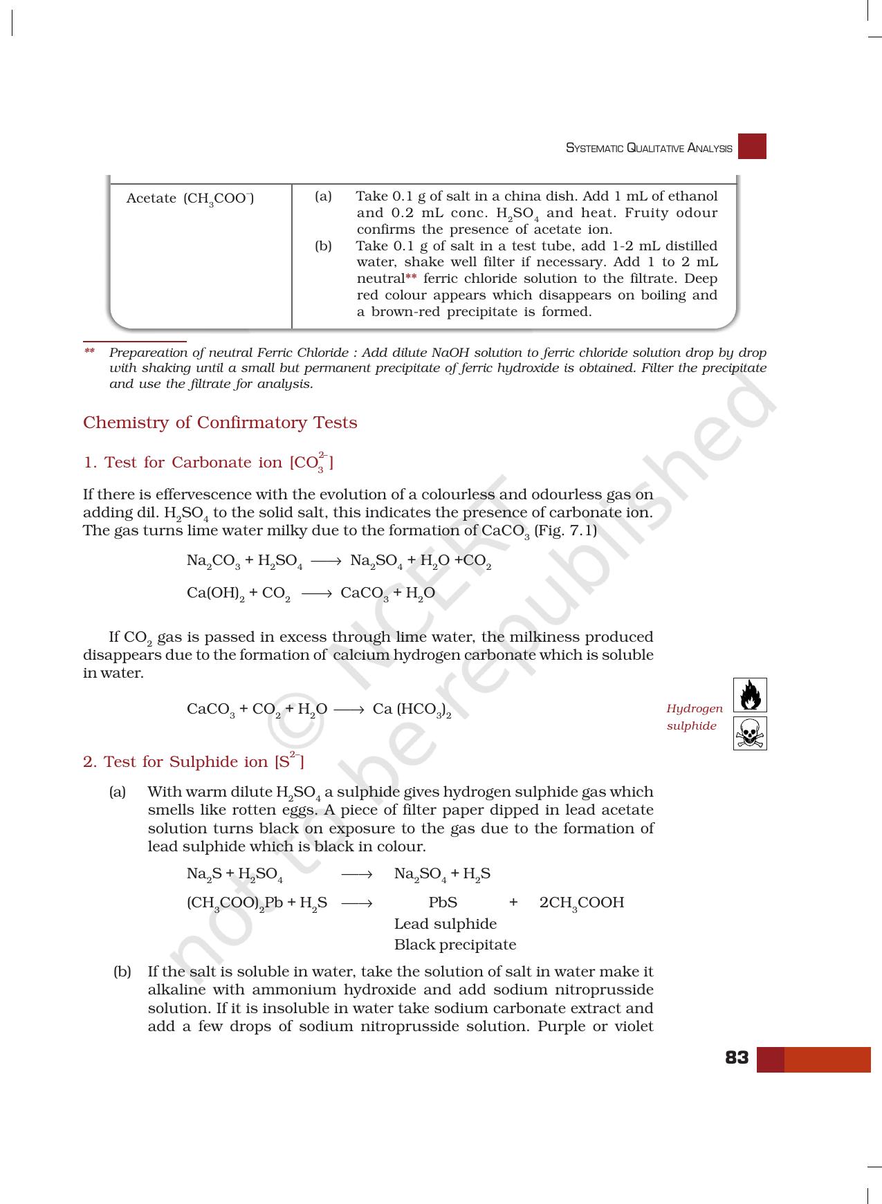 NCERT Laboratory Manuals for Class XI Chemistry - Unit-7 Systematic Qualitative Analysis - Page 5