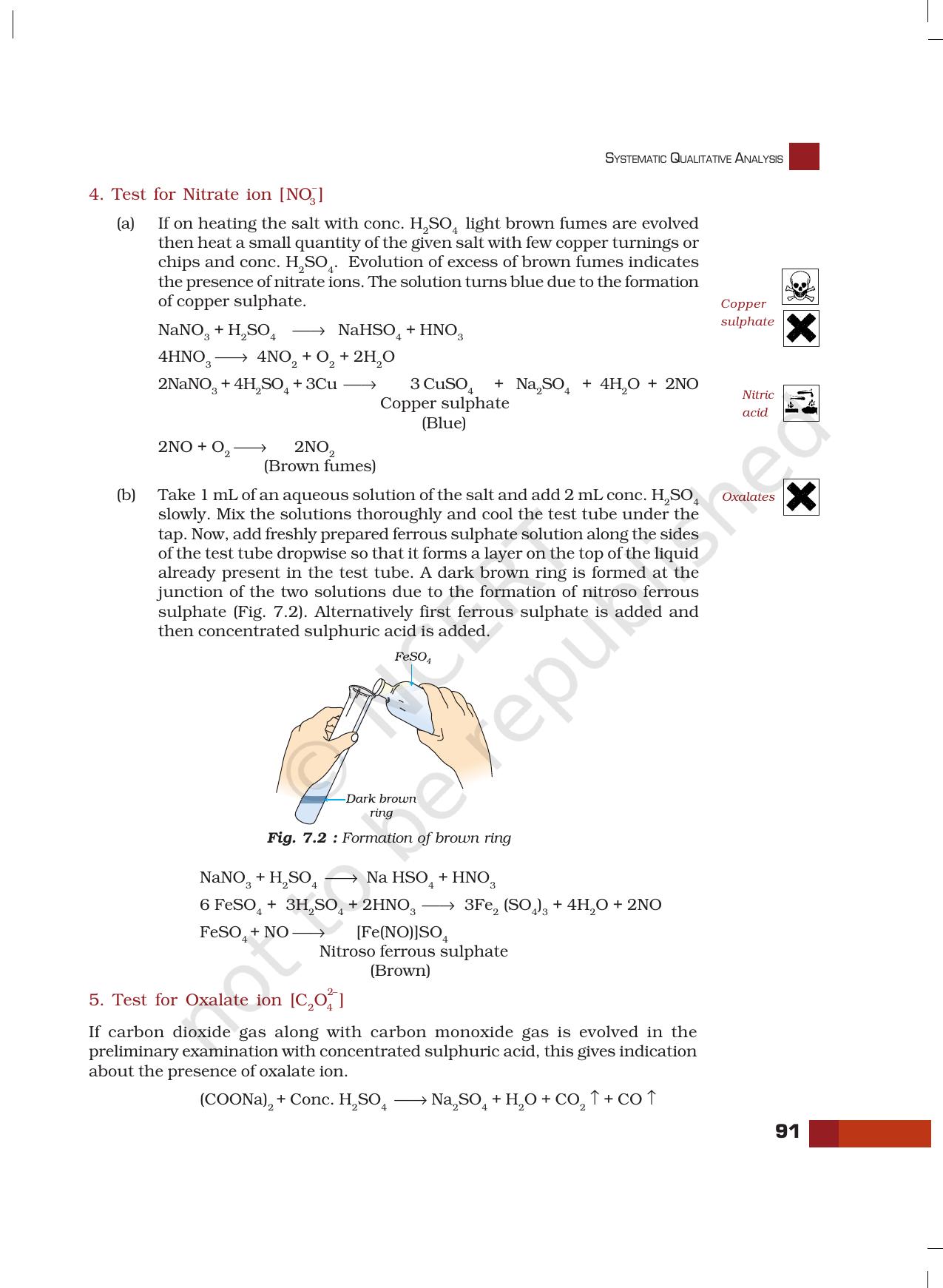 NCERT Laboratory Manuals for Class XI Chemistry - Unit-7 Systematic Qualitative Analysis - Page 13
