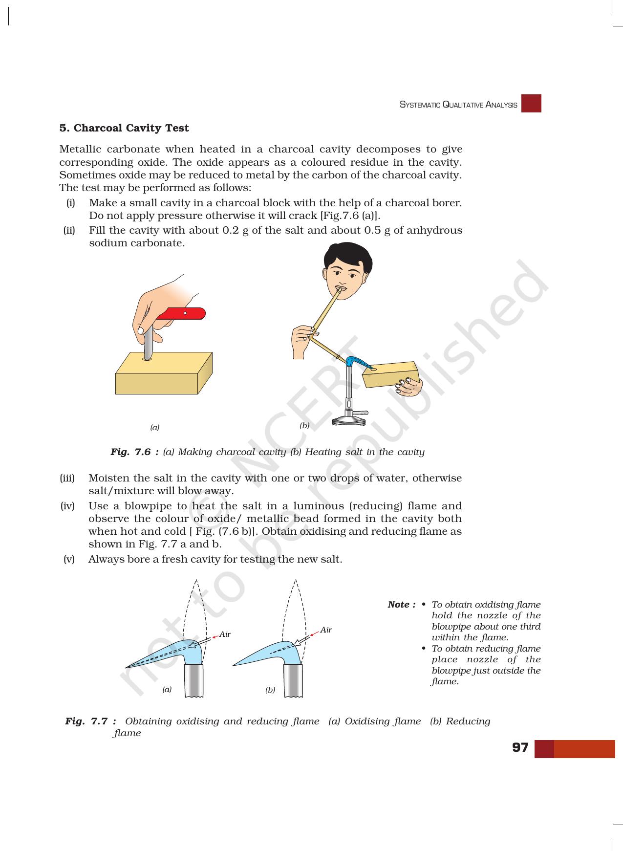 NCERT Laboratory Manuals for Class XI Chemistry - Unit-7 Systematic Qualitative Analysis - Page 19
